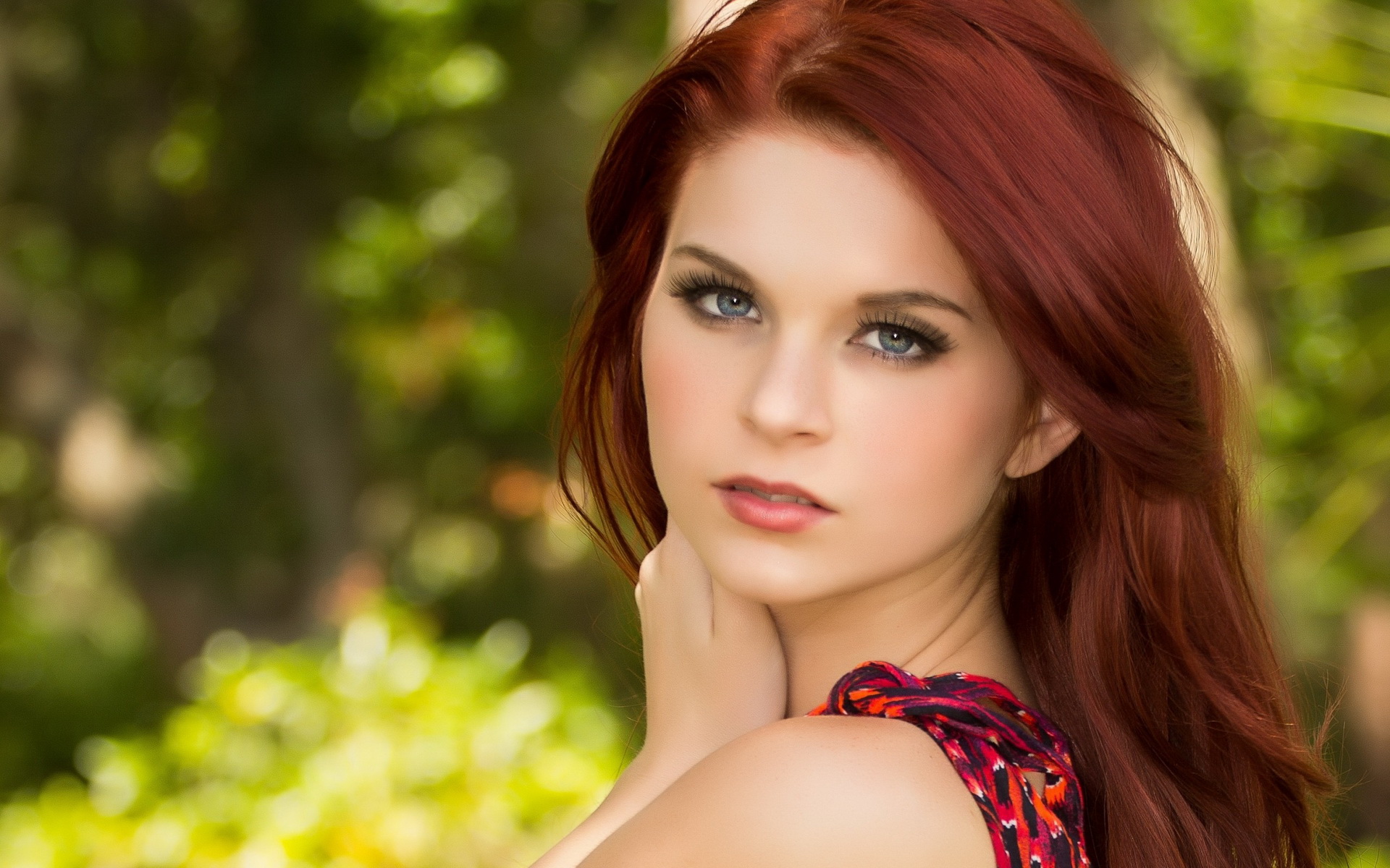 model, women, redhead 8K