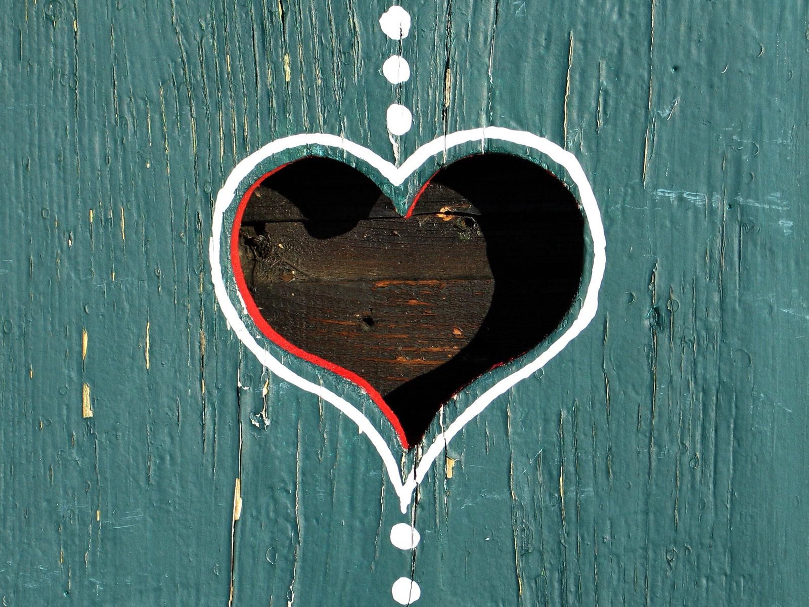 Download mobile wallpaper Wood, Paint, Wooden, Form, Heart, Love for free.