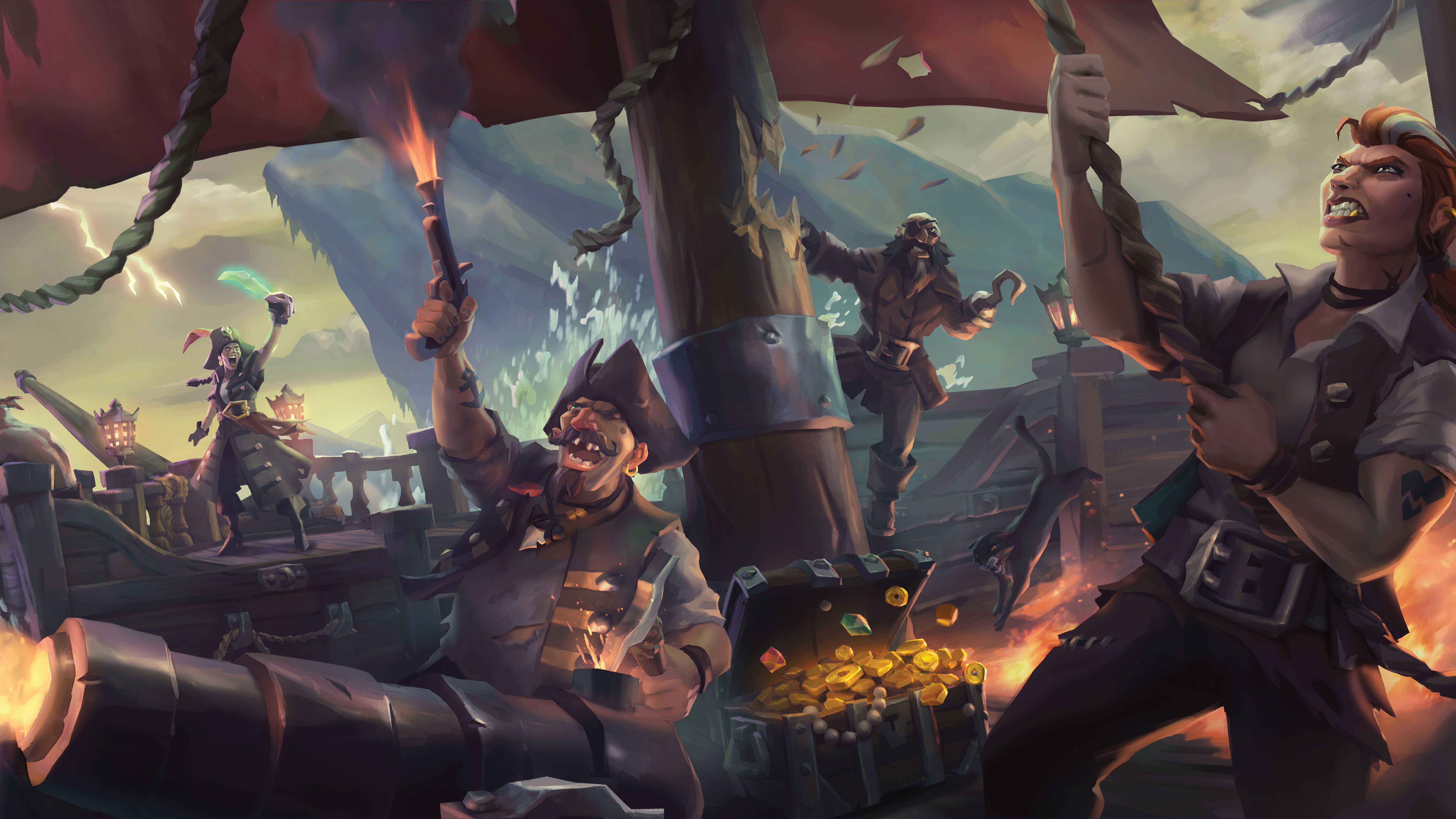 Си оф зис. Sea of Thieves 4к. Sea of Thieves арт. Sea of Thief. Sea of Thieves Wallpaper.