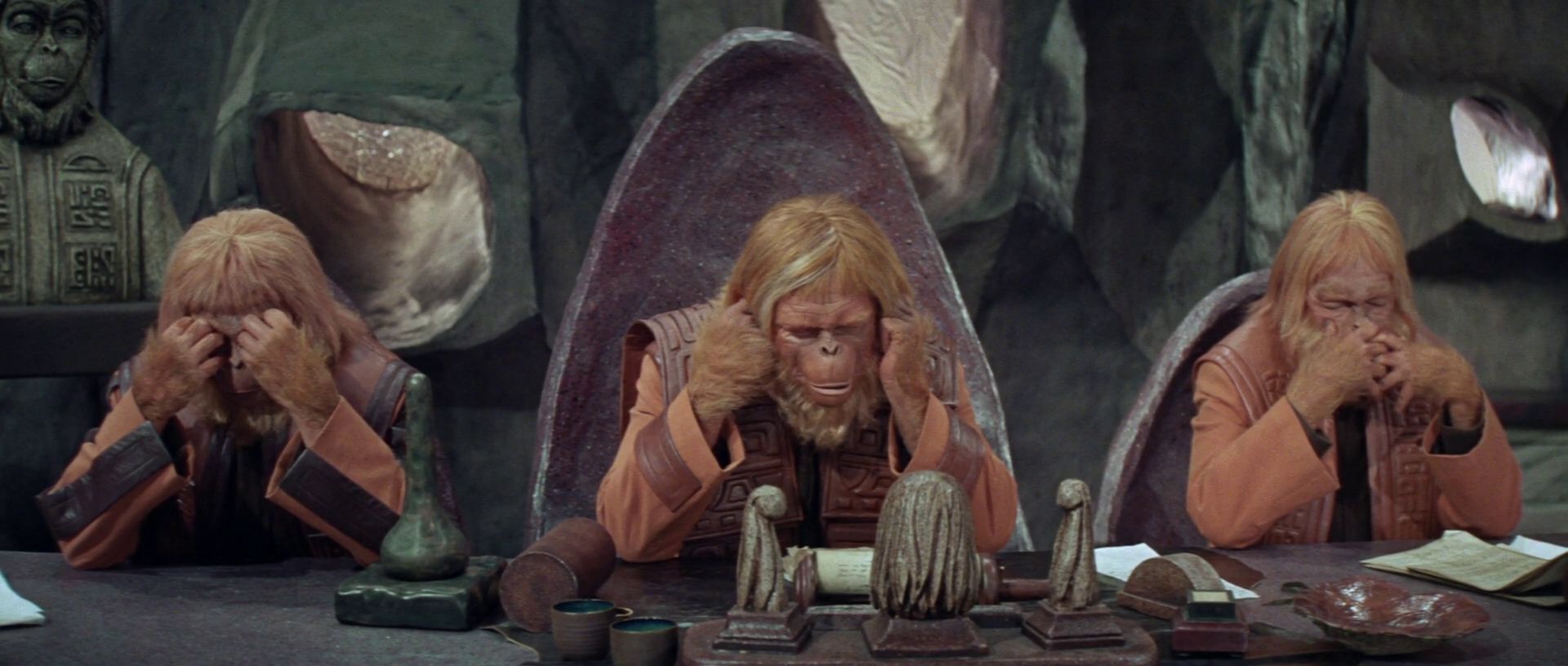 Планета обезьян кадры из фильма 1968