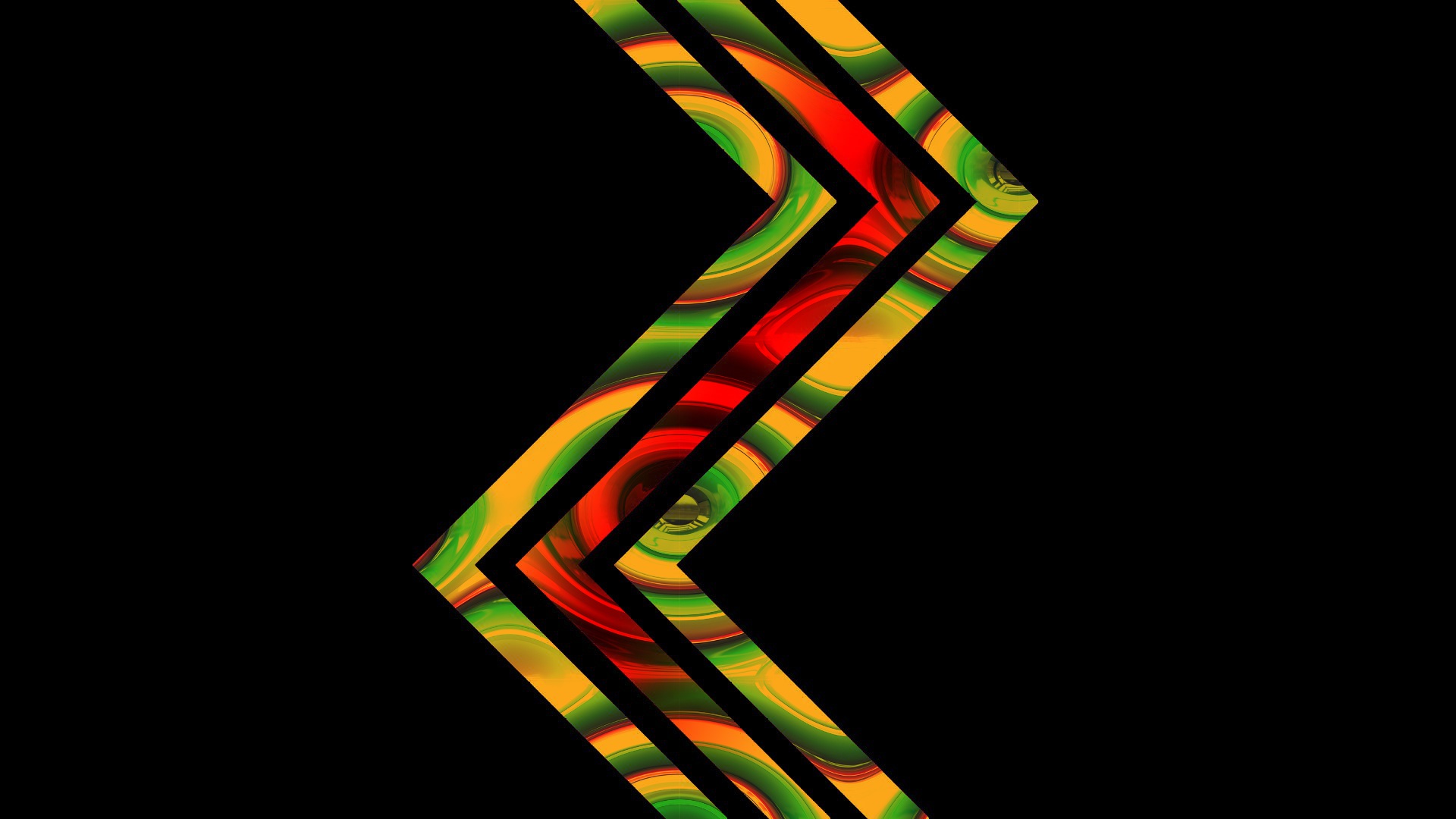 shapes, abstract, zigzag QHD