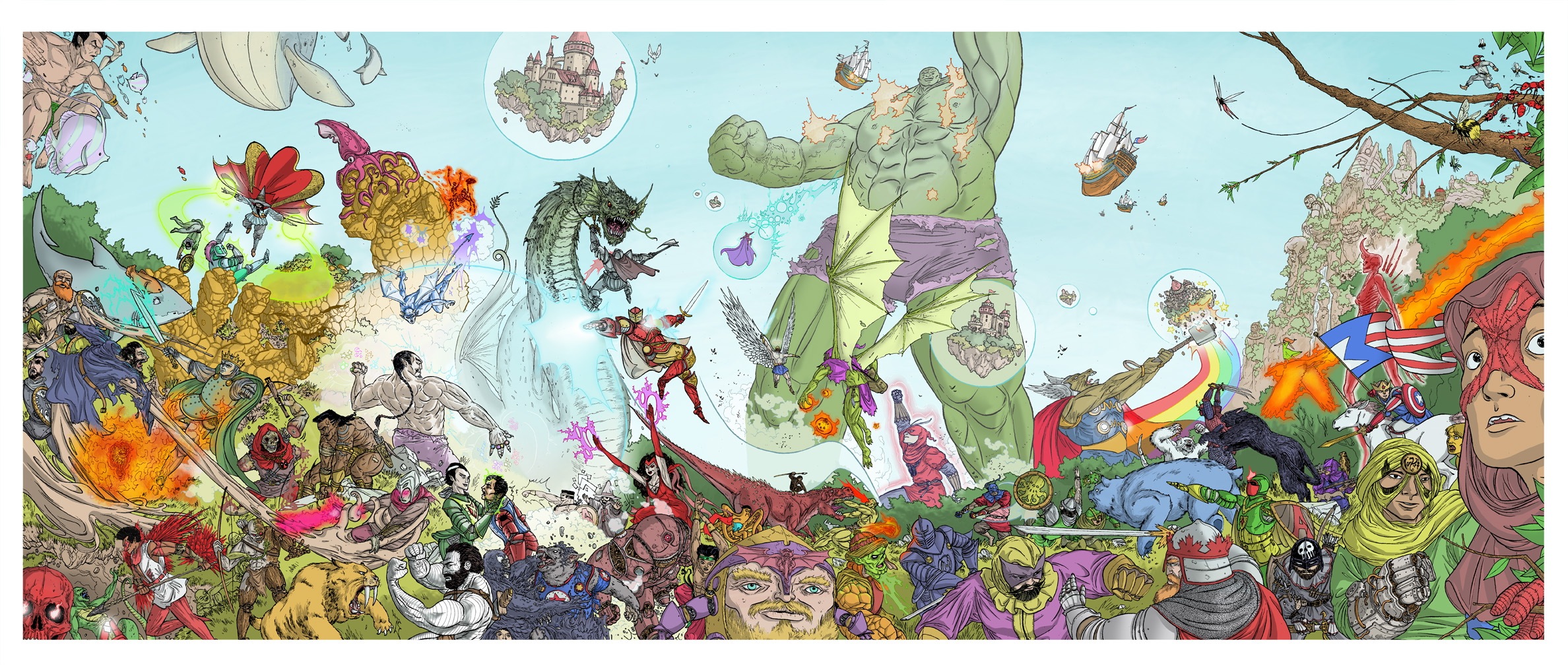 comics, marvel comics, beta ray bill, fantasy, green goblin, namor the sub mariner, rogue (marvel comics), sub mariner, thor lock screen backgrounds