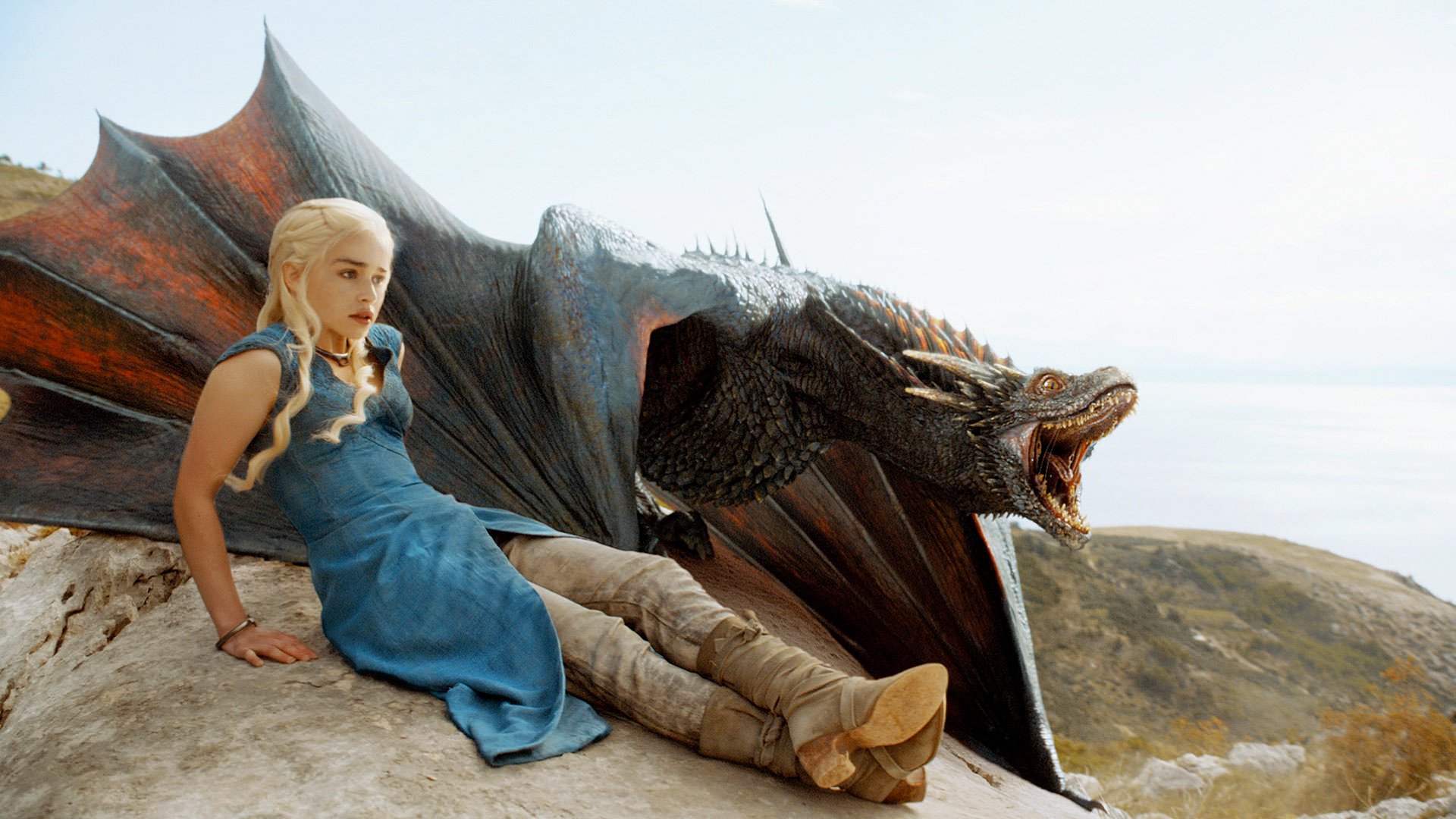 dragon, daenerys targaryen, game of thrones, tv show, emilia clarke