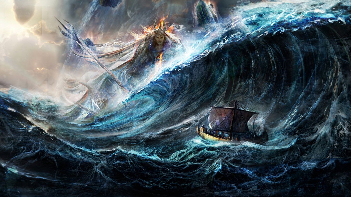 Сила природы посейдона. Дехонг Хе. Дехонг Хе (Dehong he). Айвазовский битва стихий. Шторм на море Нептуна.