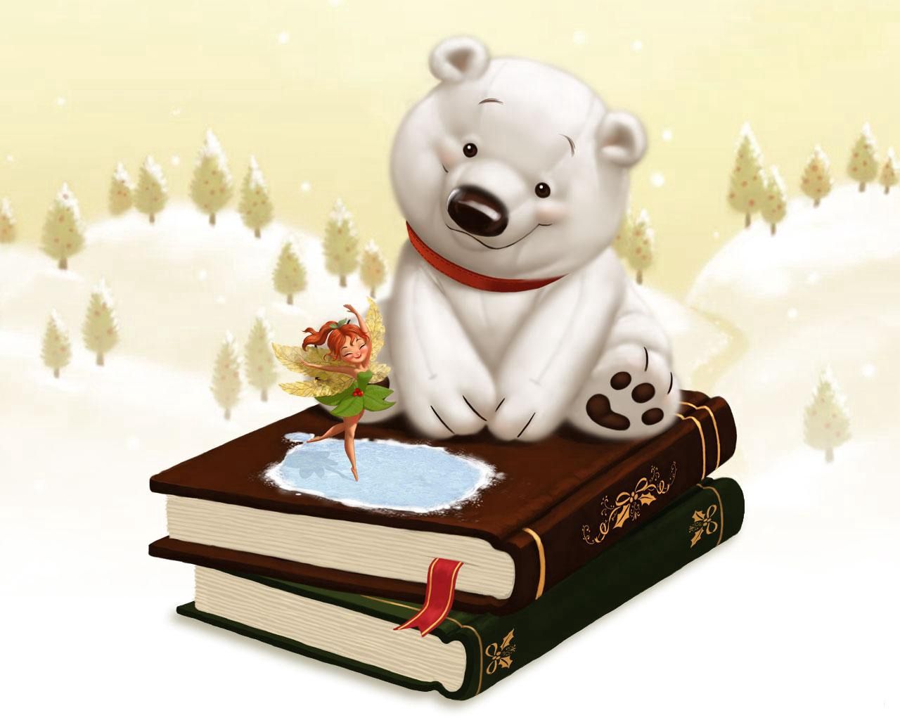 Скачать картинку Сказка, Детство, Медведь, Книги, Арт в телефон бесплатно.