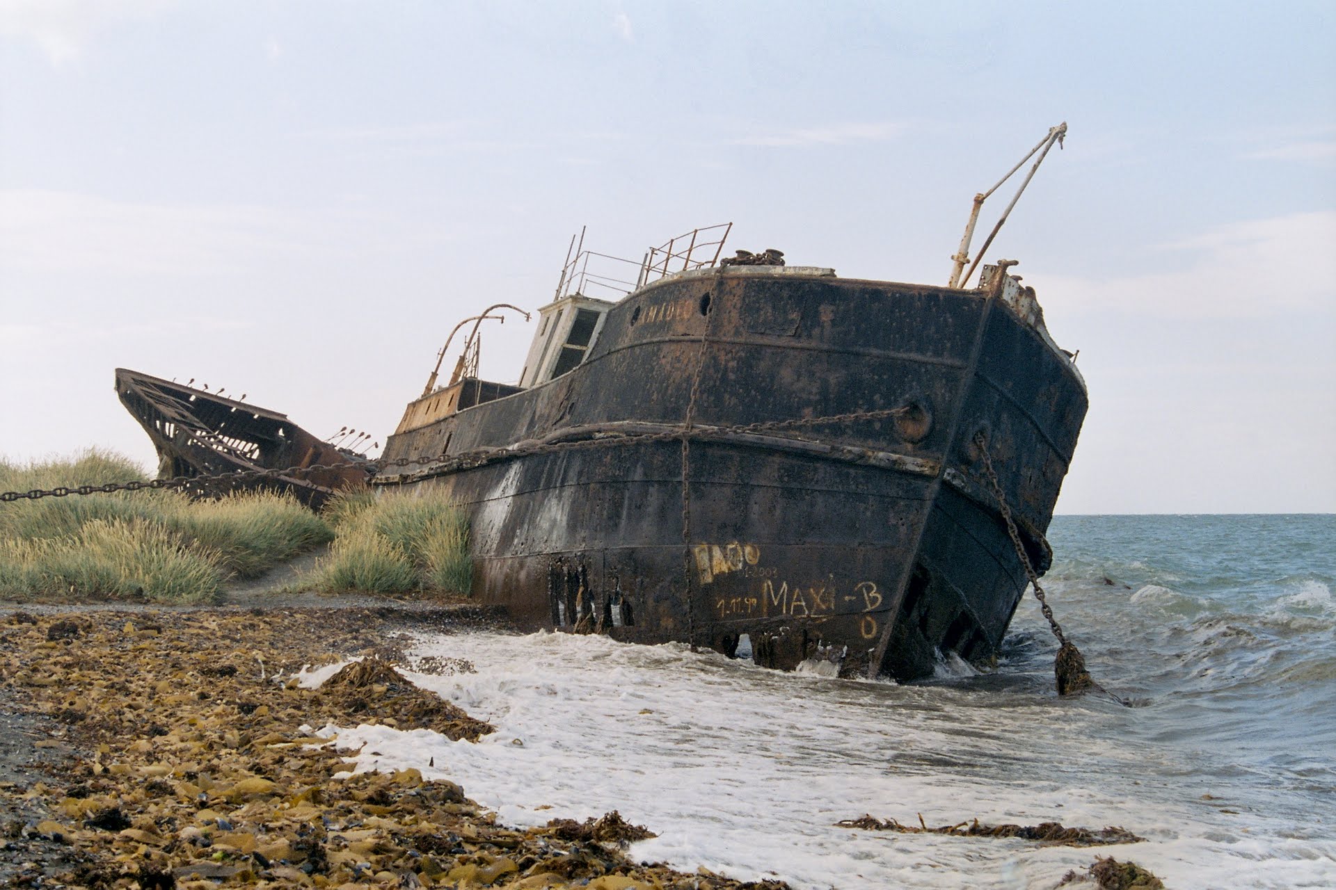 Ship to wreck. Dokos Shipwreck.