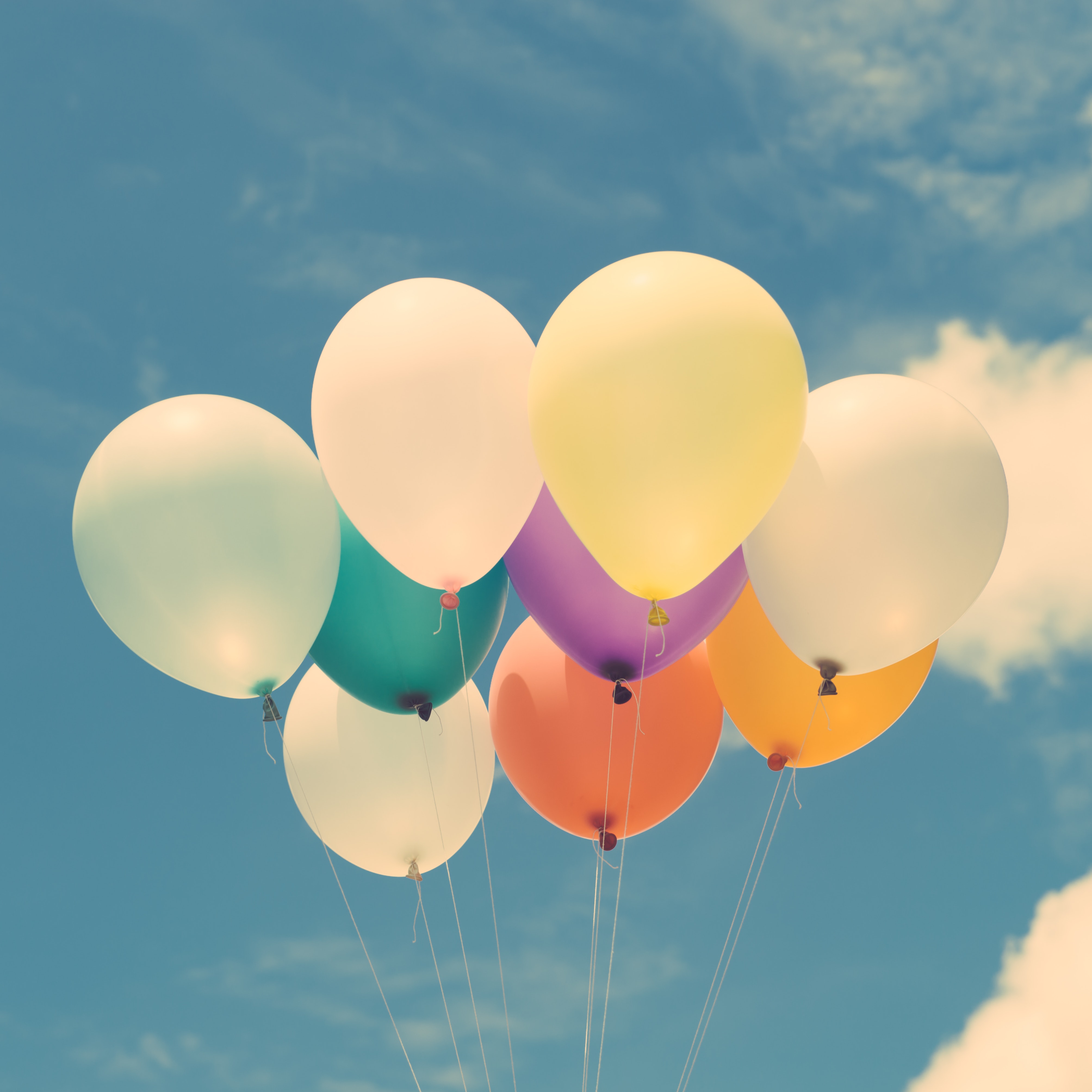 multicolored, happiness, balloons, motley, miscellanea, sky, miscellaneous, flight, ease QHD