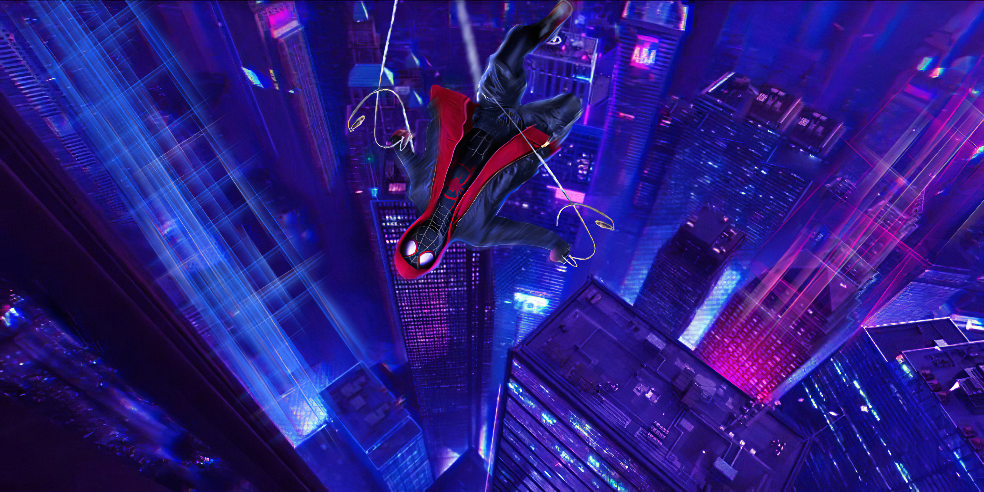 Spider-man:into the Spider-Verse Falling 4к