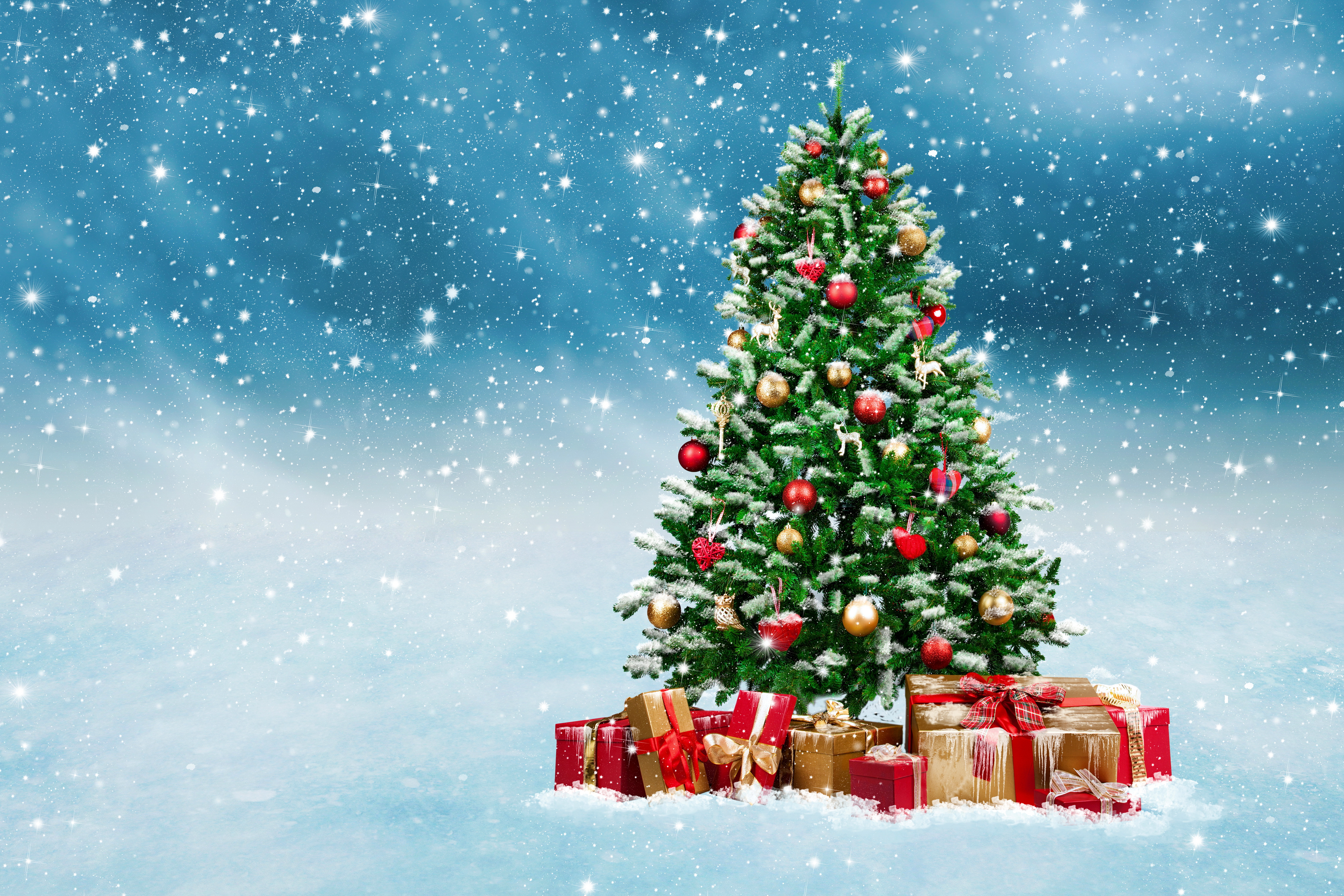 730477 завантажити картинку зима, різдвяна ялинка, різдво, свято, різдвяні прикраси, подарунок, сніг - шпалери і заставки безкоштовно