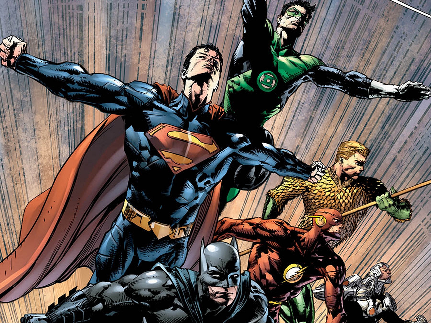 comics, justice league of america, aquaman, batman, flash, green lantern, superman, justice league mobile wallpaper