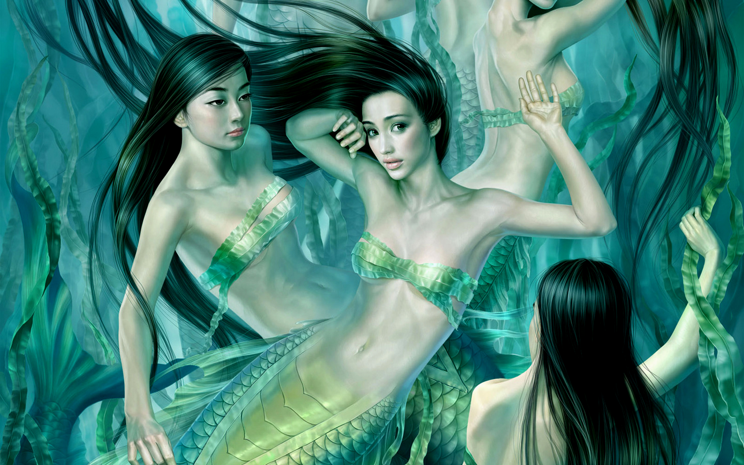mermaid, fantasy HD wallpaper