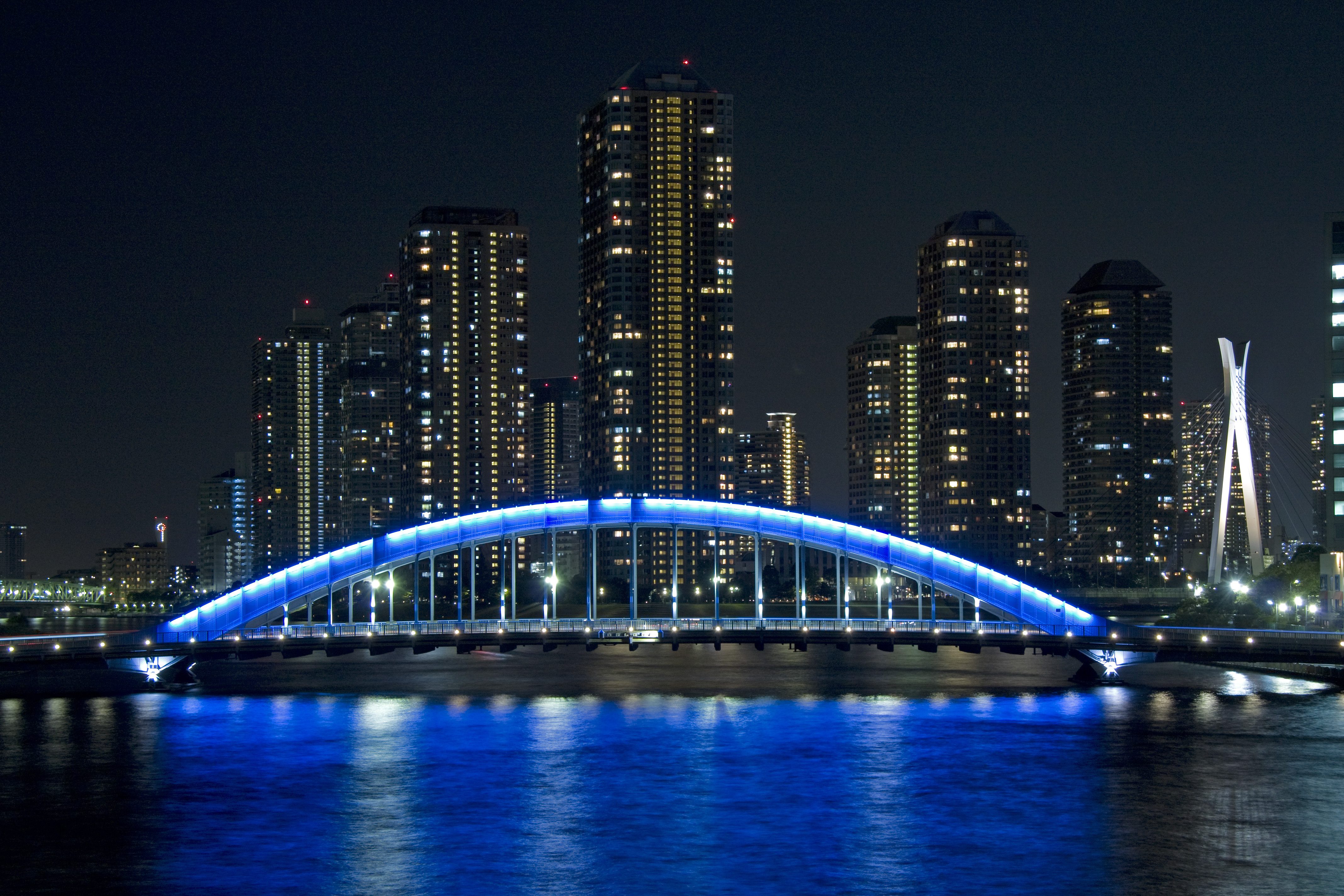 Laden Sie das Eitai, Tokio, Tokyo, Brücke, Städte, Japan-Bild kostenlos auf Ihren PC-Desktop herunter