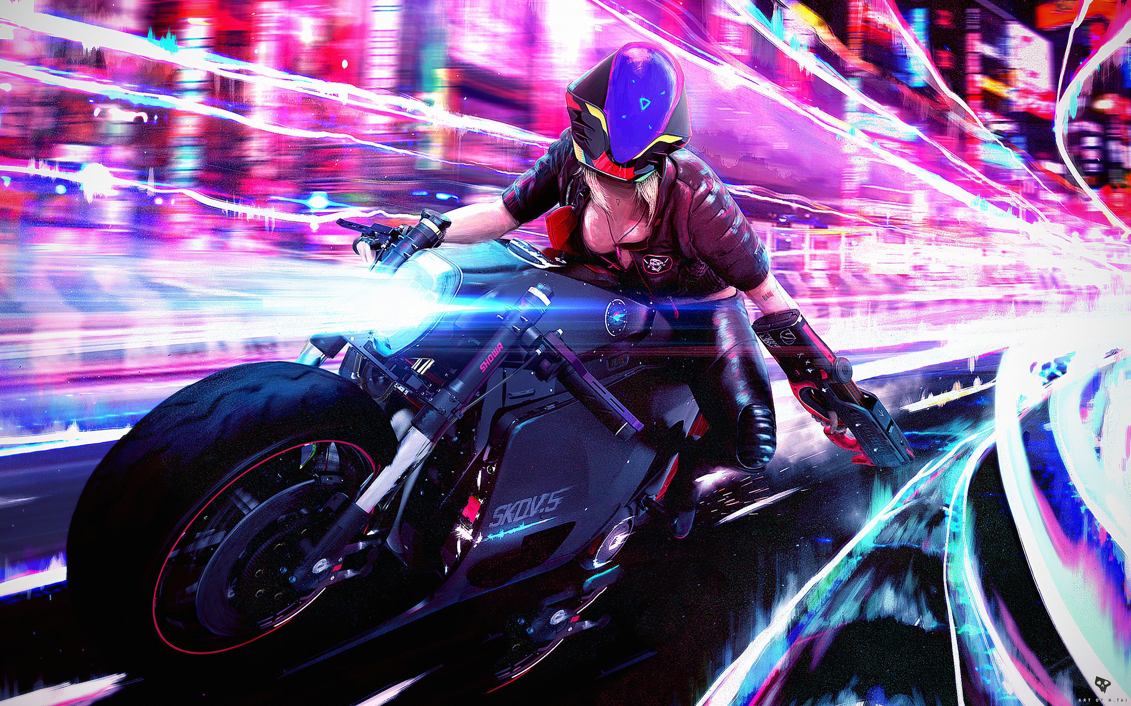 Cyberpunk motorcycle art фото 70
