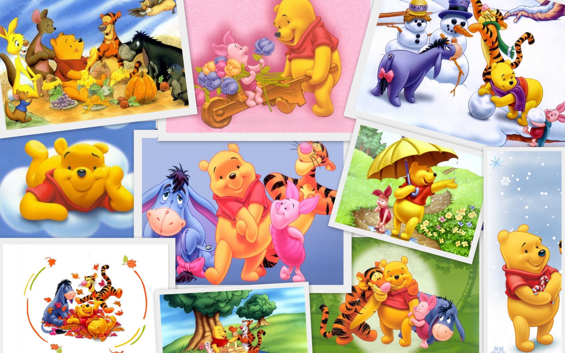 eeyore (winnie the pooh), winnie the pooh, roo (winnie the pooh), kanga, tv show, tiger (winnie the pooh)