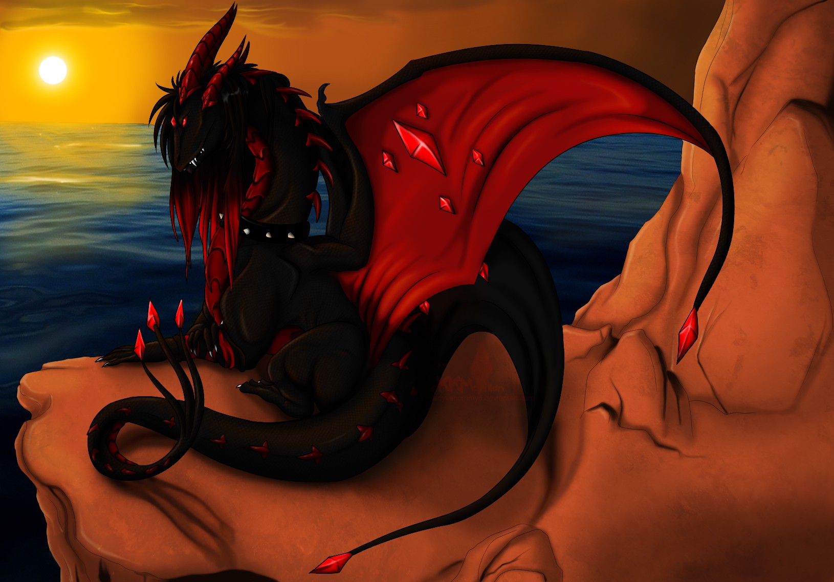 Красный дракон женского пола