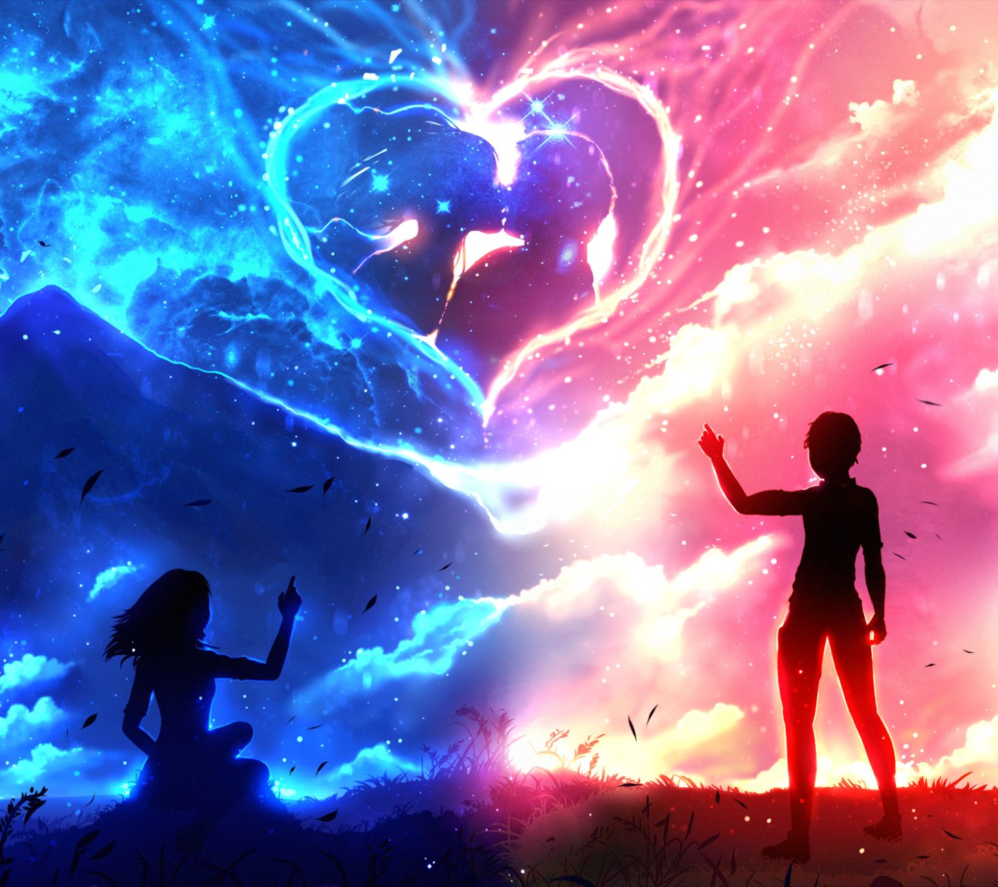 Любовь сердце аниме