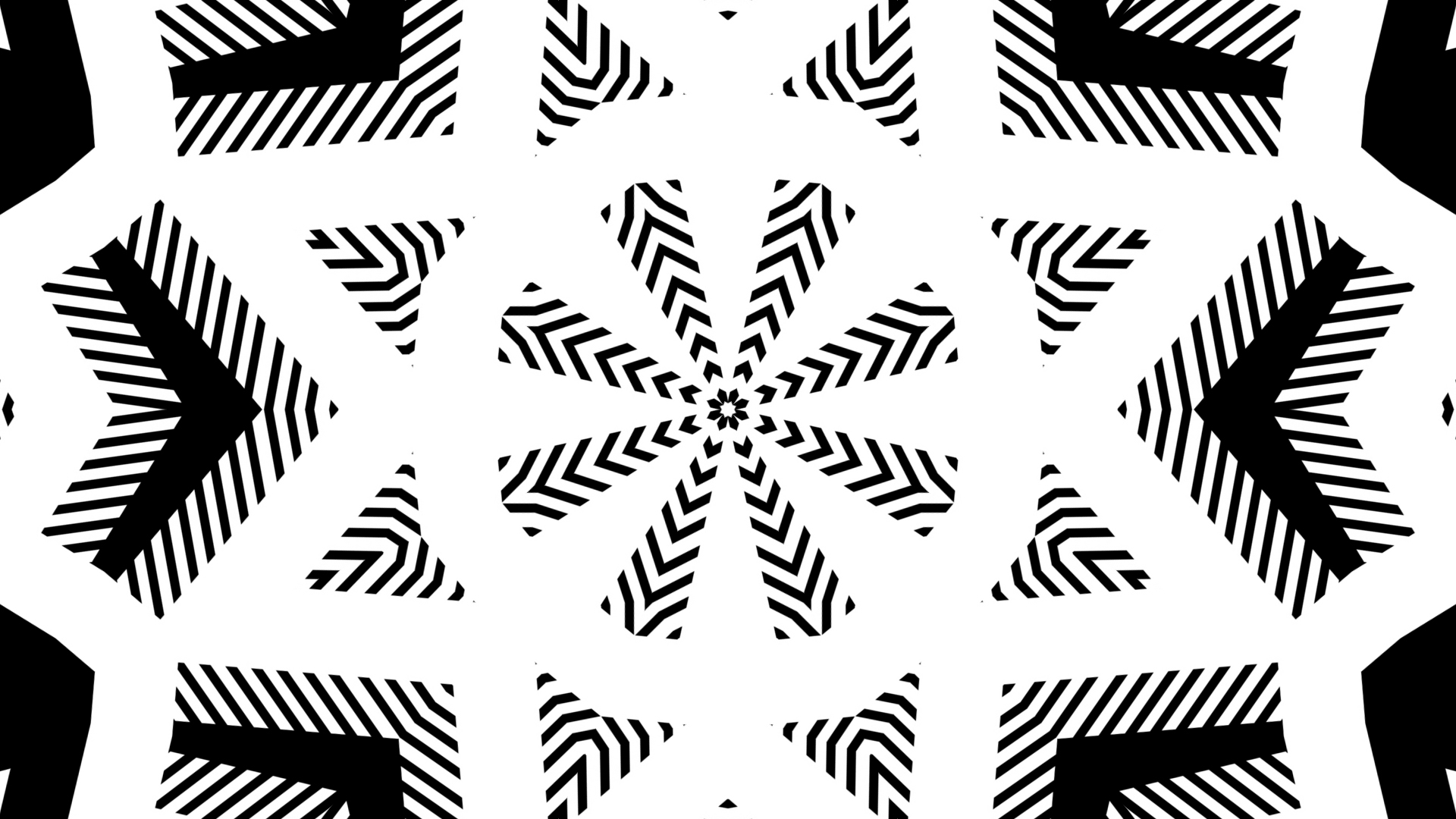 Download mobile wallpaper Abstract, Symmetry, Shapes, Kaleidoscope, Geometry, Black & White for free.