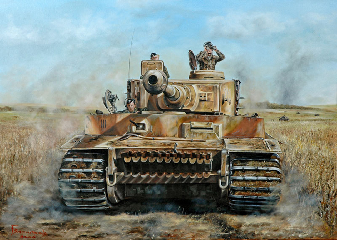 Тигр немецкий танк Курская
