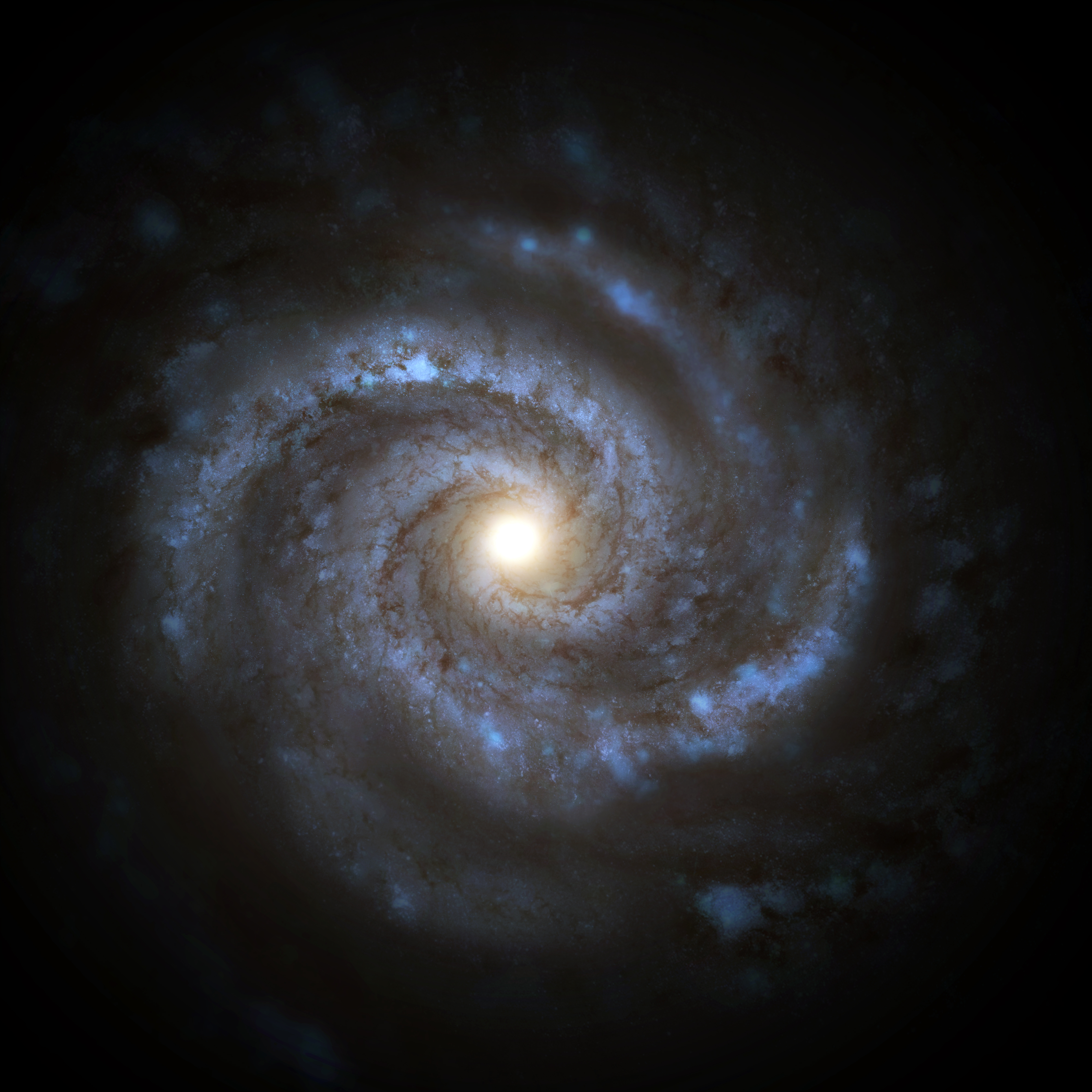 Download mobile wallpaper Spiral, Glow, Universe, Galaxy for free.