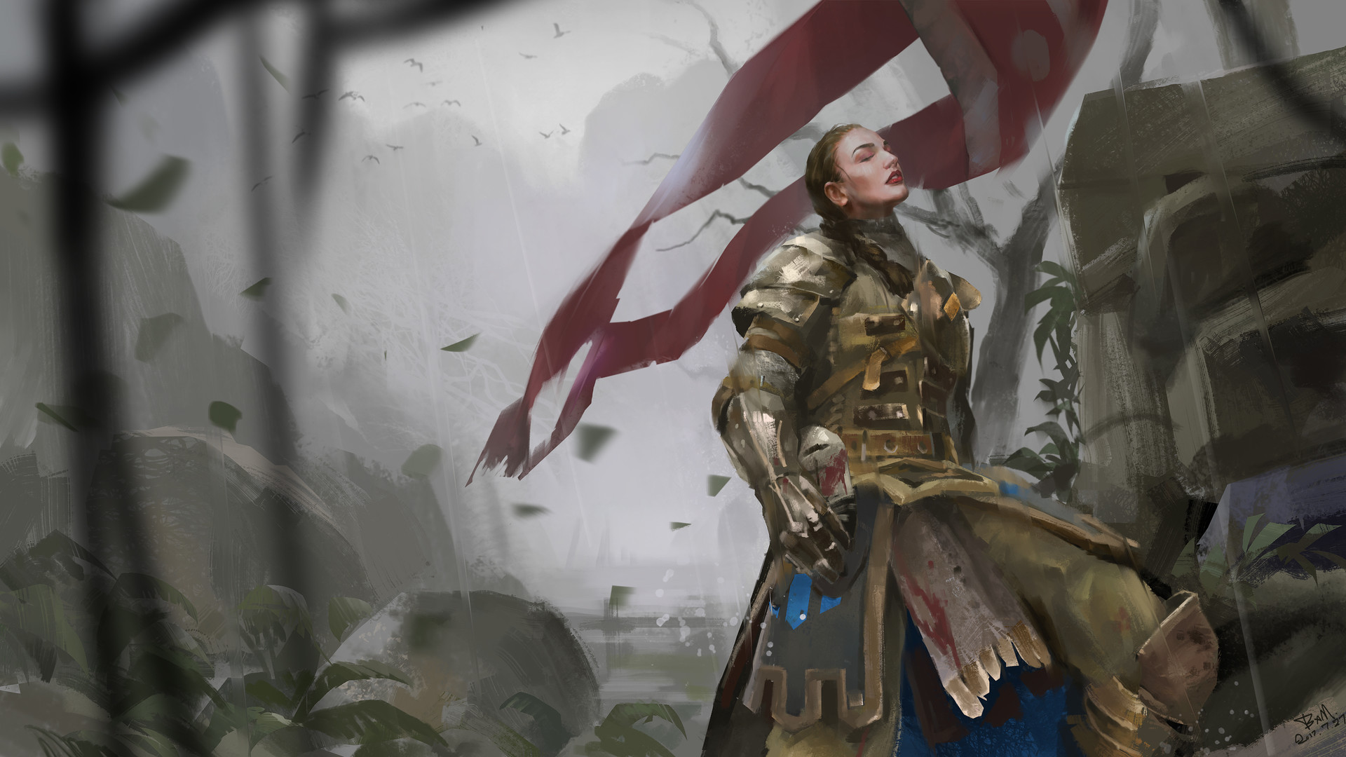 Download mobile wallpaper Fantasy, Knight, Women Warrior, Woman Warrior for free.