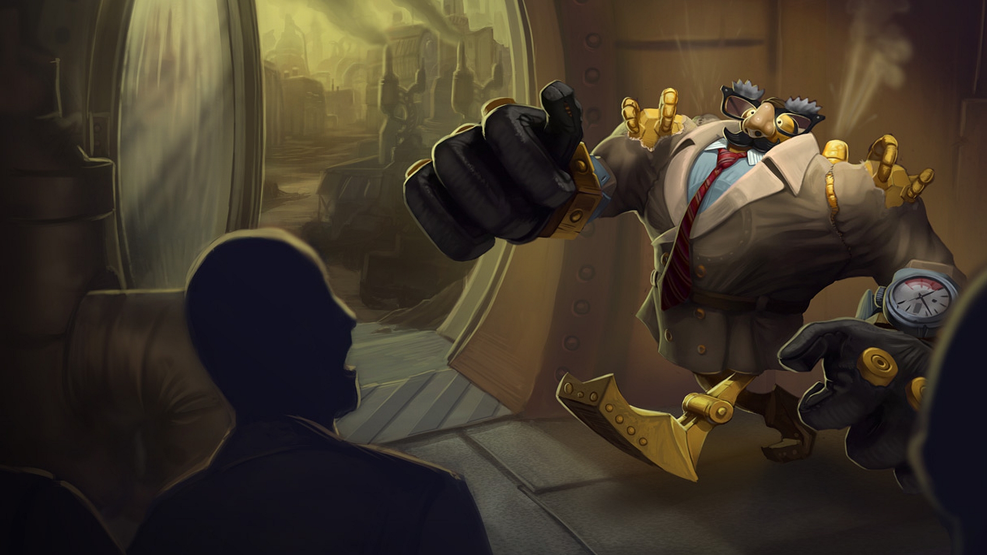 Blitzcrank Zenith Games Skin LoL Splash Art iPhone Phone 4K Wallpaper #2031i