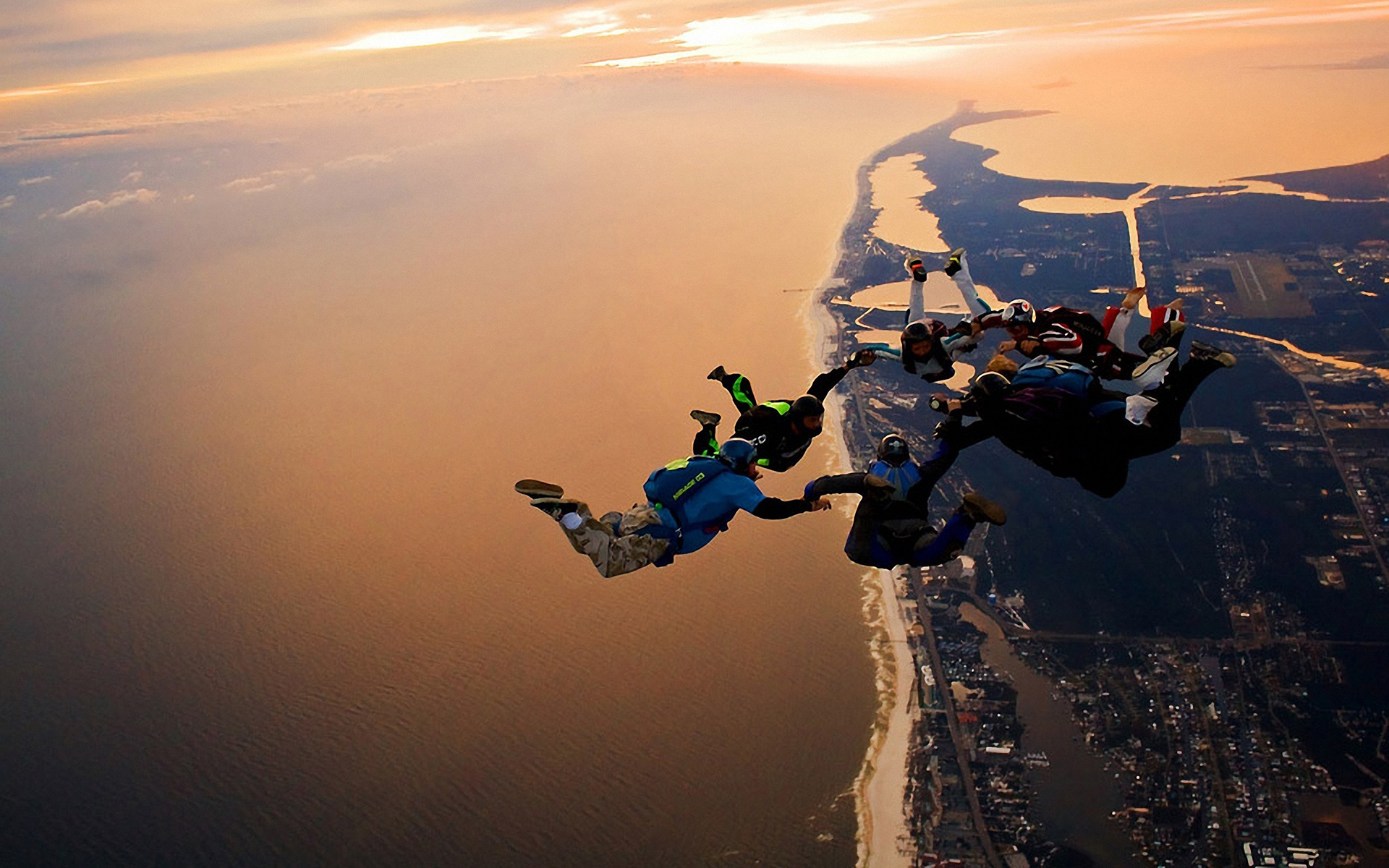 skydiving, sports Phone Background