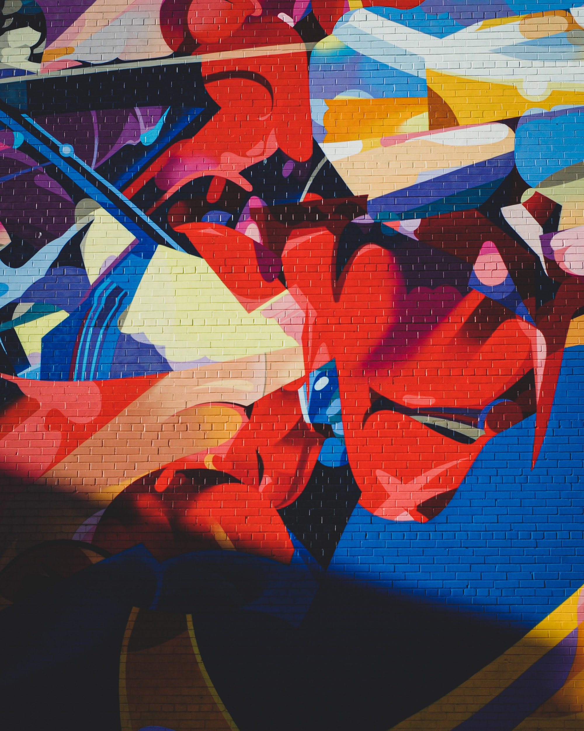 paint, graffiti, abstract, multicolored, motley, wall 4K, Ultra HD