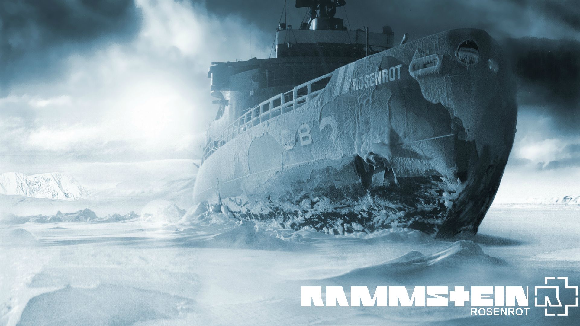 rammstein, germany, music, album, ice, ship, shipwreck 5K