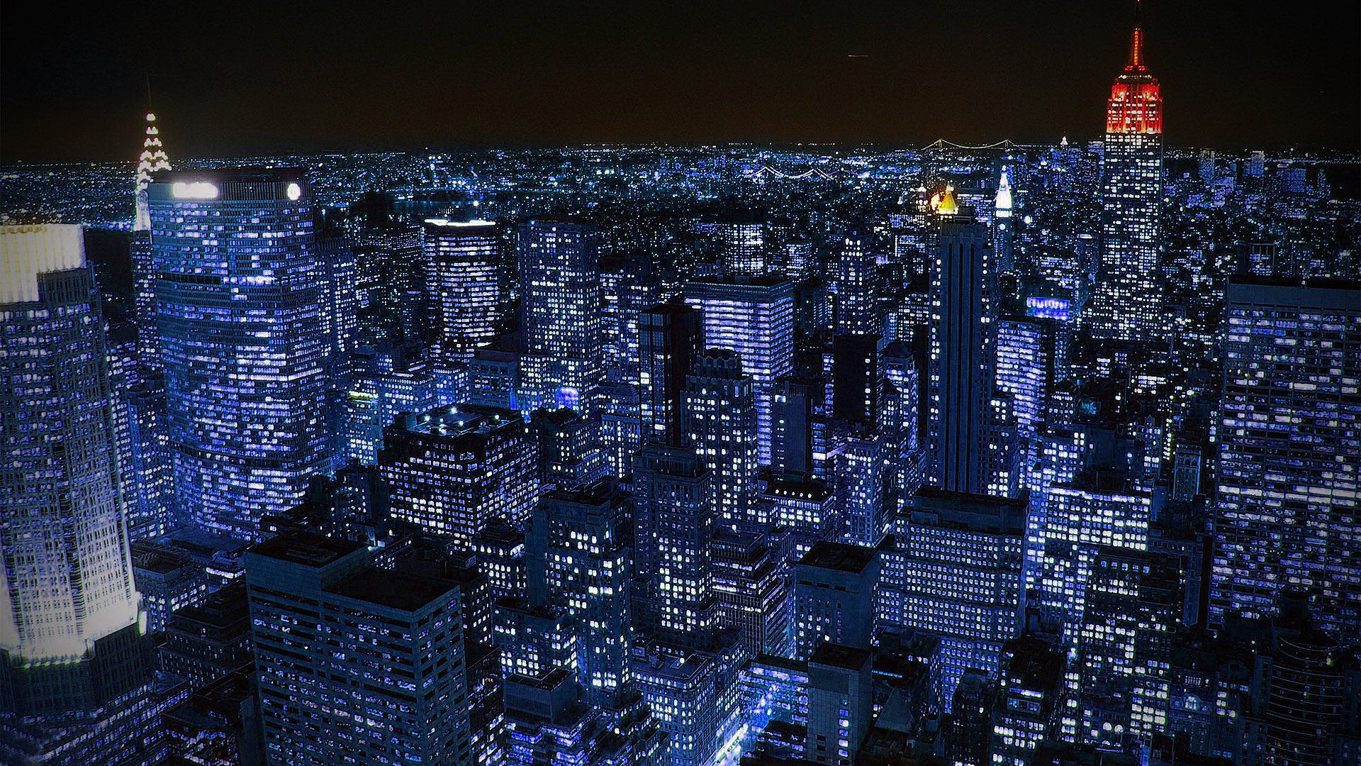 нью йорк город ночью