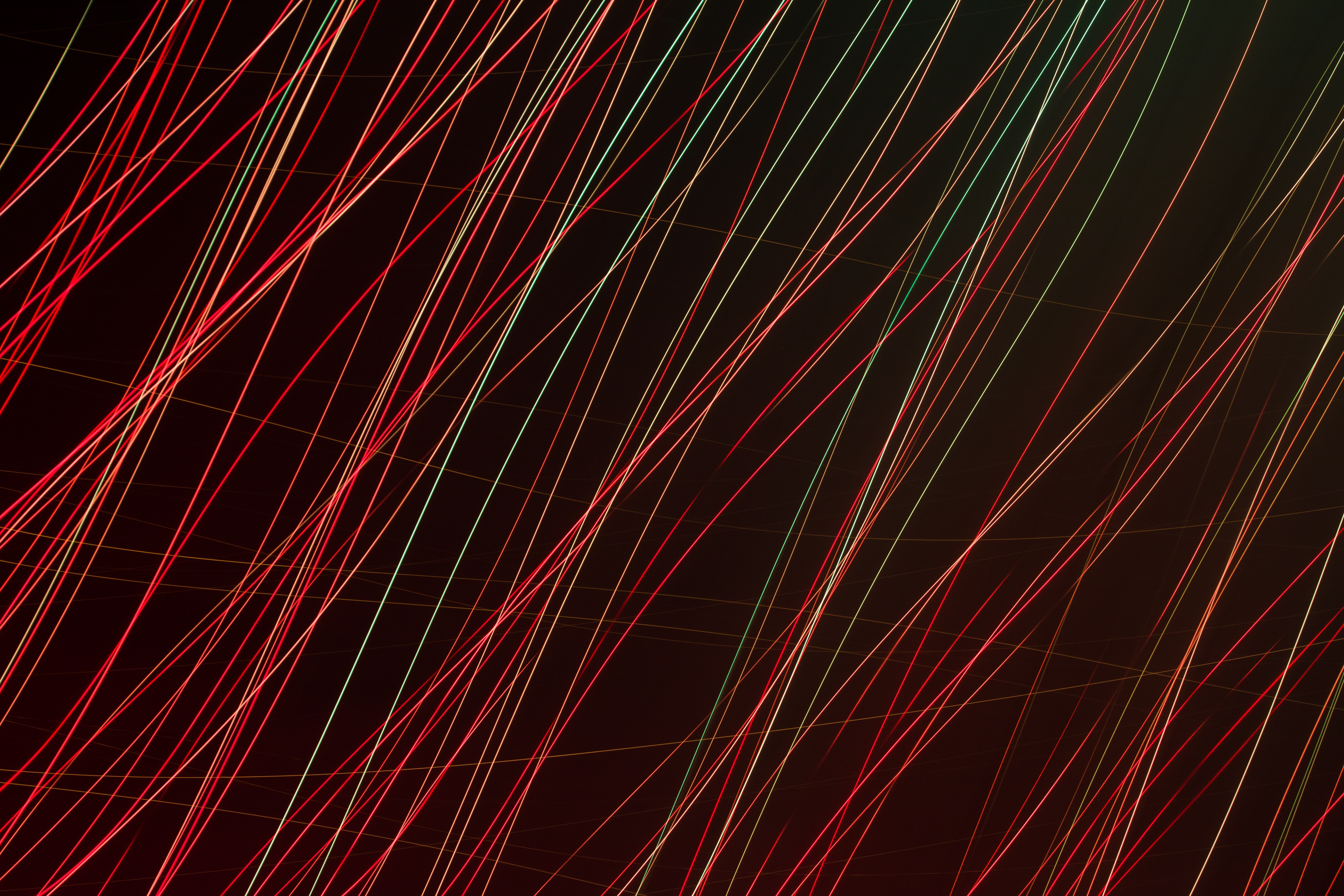 abstract, lines, neon, stripes, streaks, thread 5K