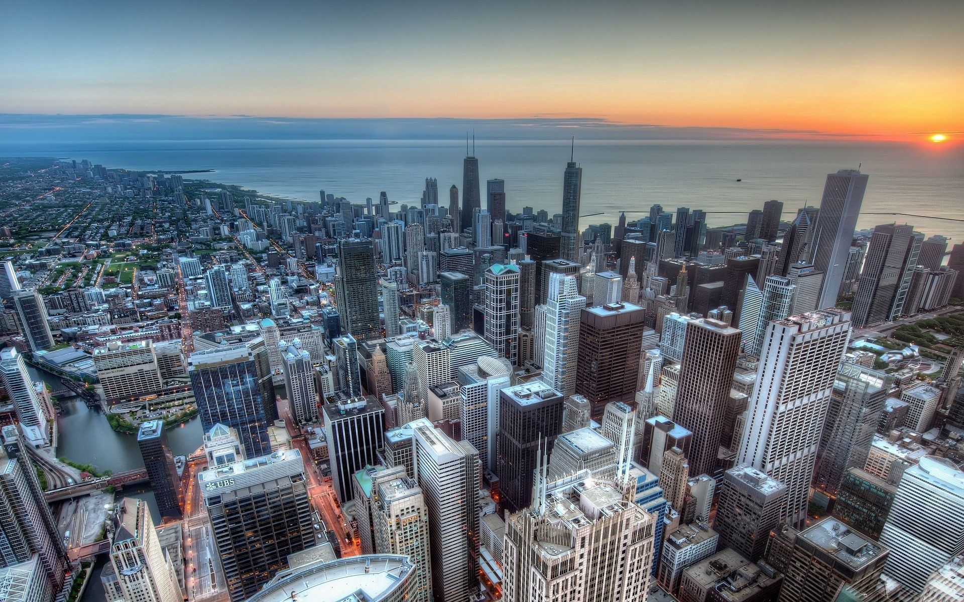 chicago, cities, usa, skyscraper, united states, hdr, sears tower Free Stock Photo