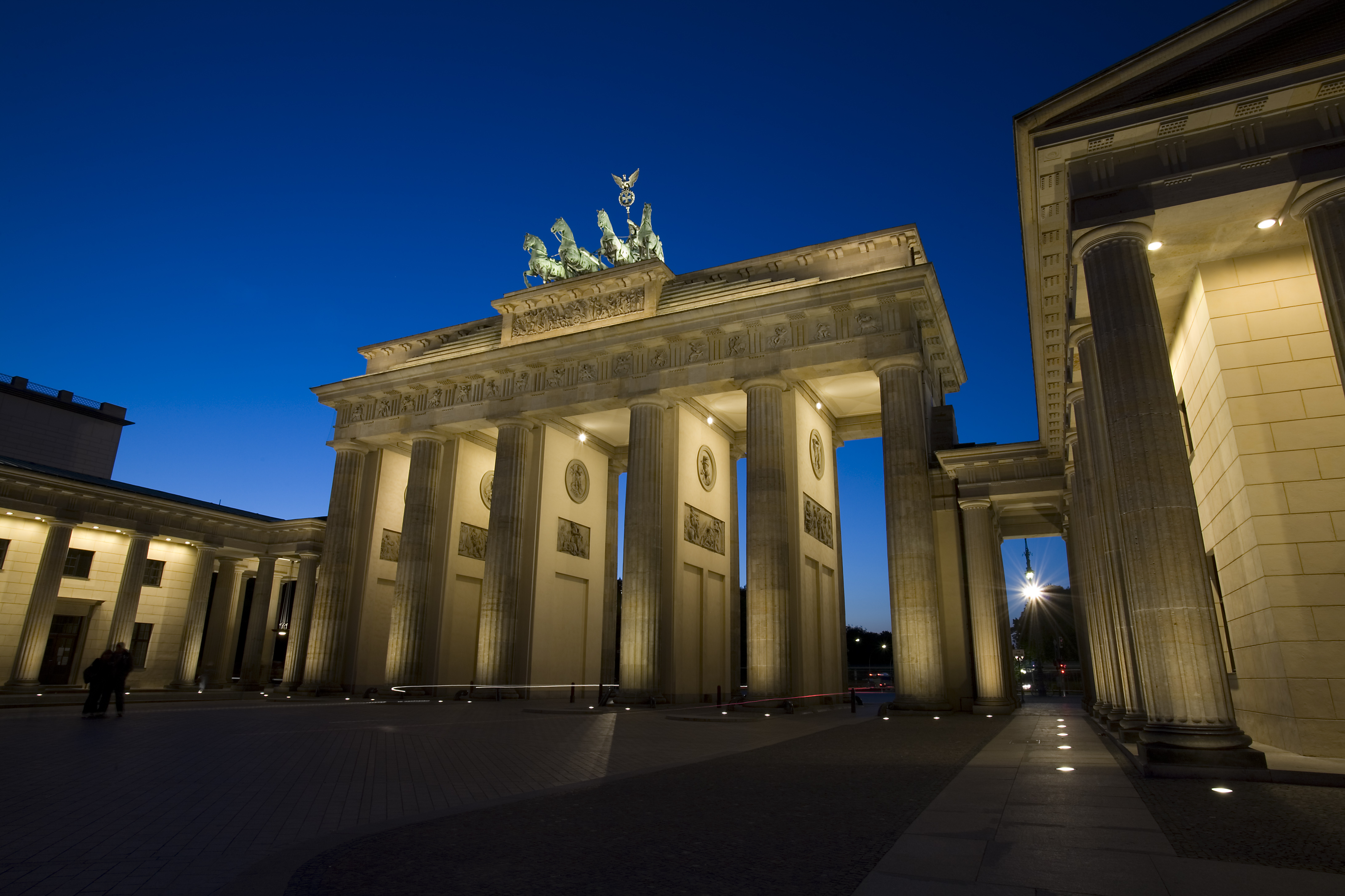 berlin, man made, brandenburg gate, germany, light, monument, night, monuments HD wallpaper