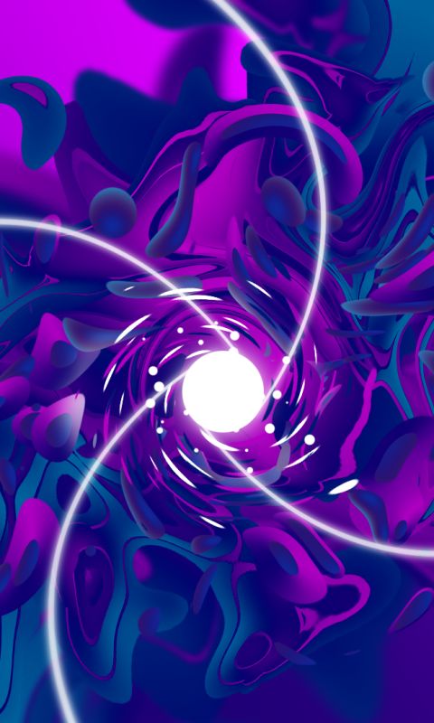 Dark Purple Abstract Shapes 4K phone wallpaper [2610x5655] and
