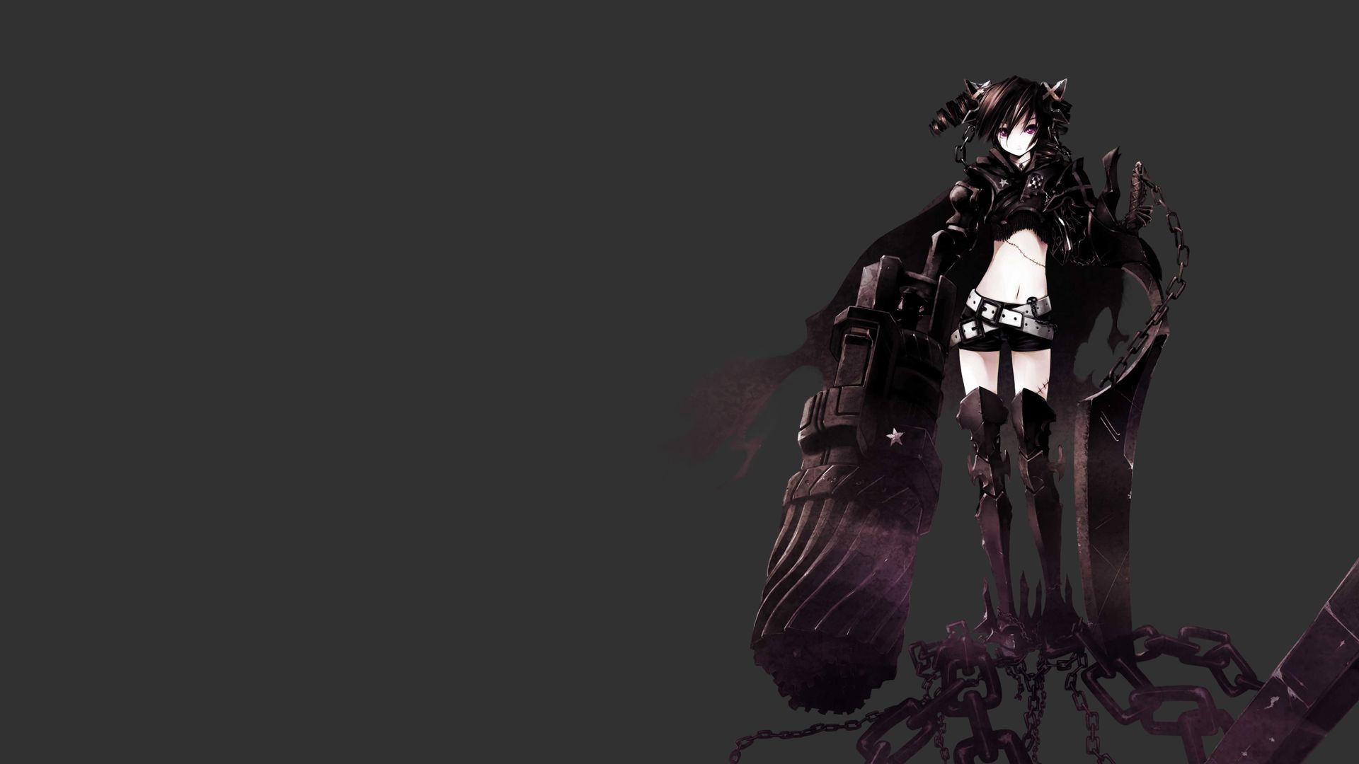 anime, black rock shooter, insane black rock shooter cell phone wallpapers