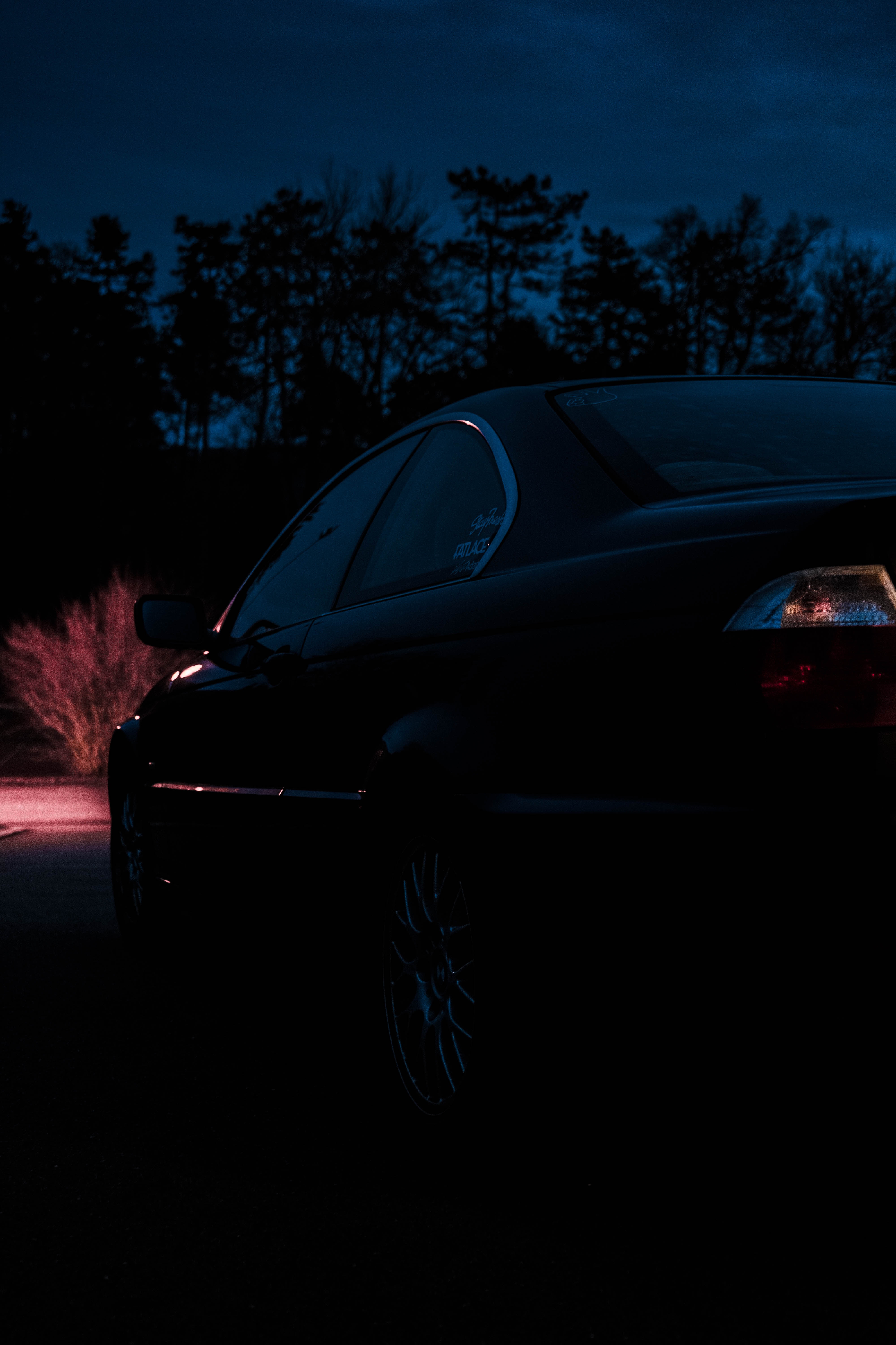 Download mobile wallpaper Side View, Cars, Car, Night, Darkness, Bmw for free.