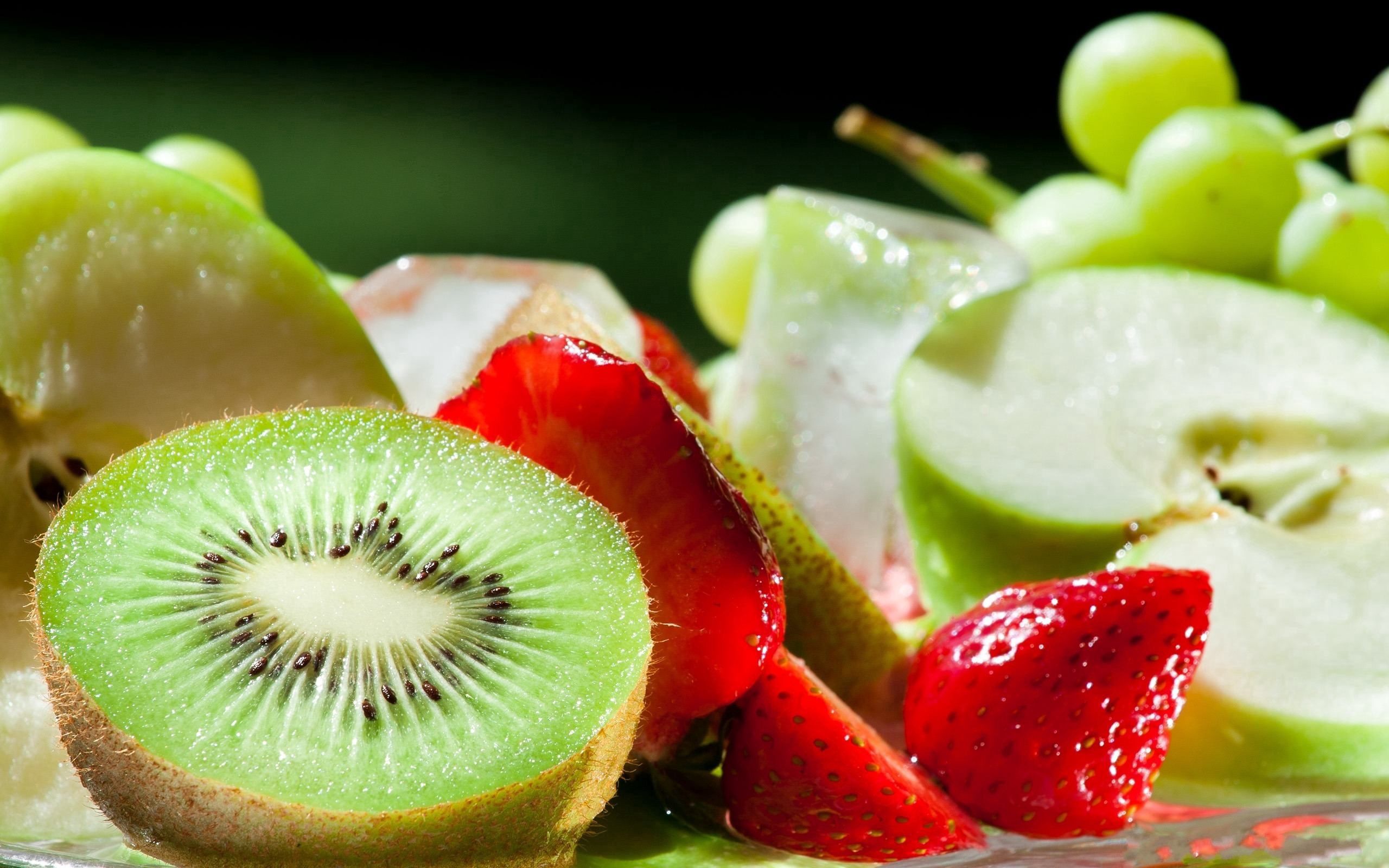 apples, fruits, food, strawberry, kiwi, ripe, assorted, juicy 1080p
