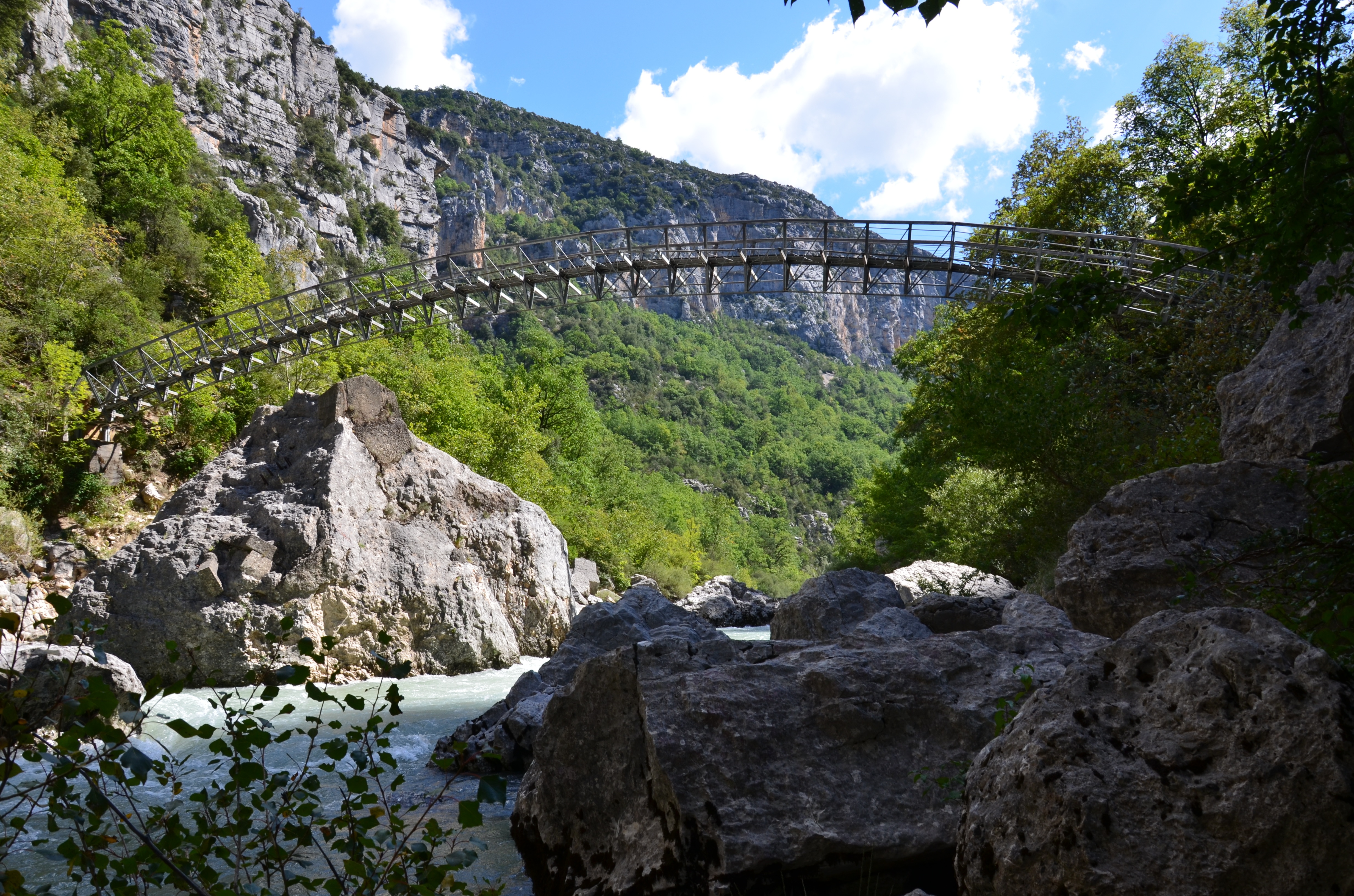 Téléchargez des papiers peints mobile Canyon Du Verdon, Verdon Canyon, Pont, Nature, Provence, France gratuitement.