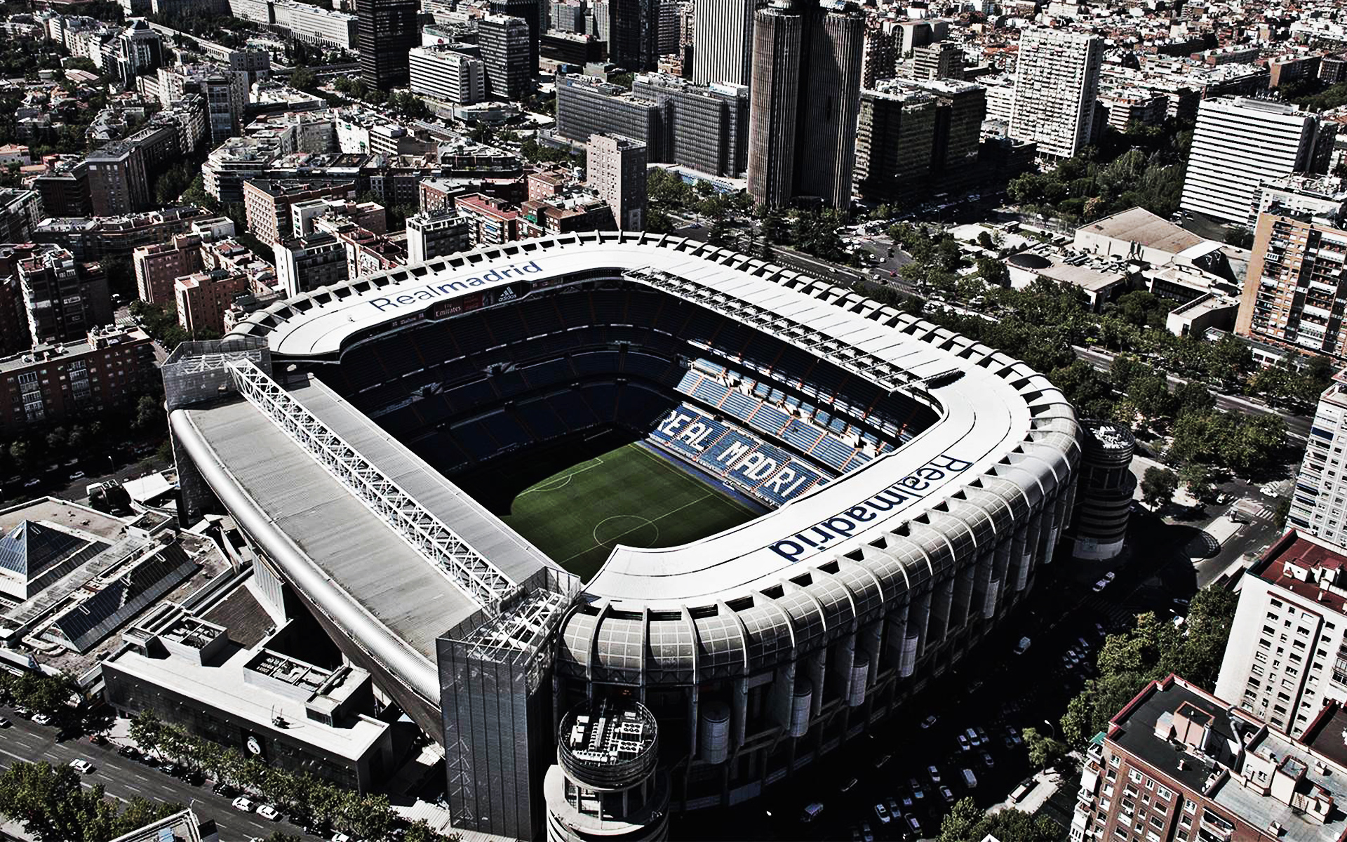 Santiago Bernabeu Stadium Night Wallpaper featuring Fernando Alonso's Aston  Martin | AI Art Generator | Easy-Peasy.AI