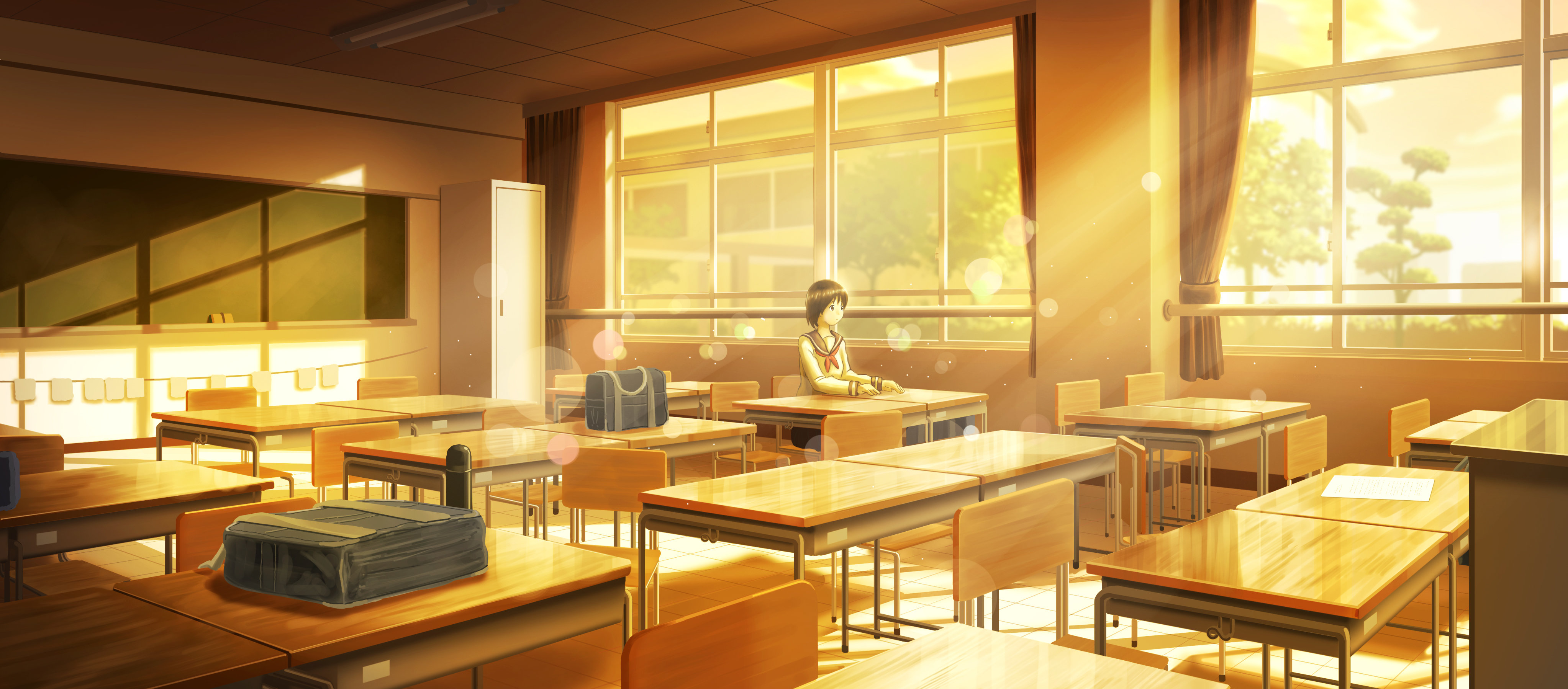 Anime Original Classroom HD wallpaper  Peakpx