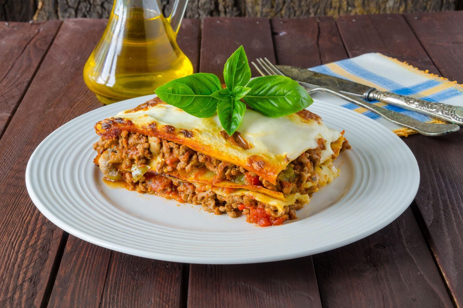 food, lasagna, pasta HD wallpaper
