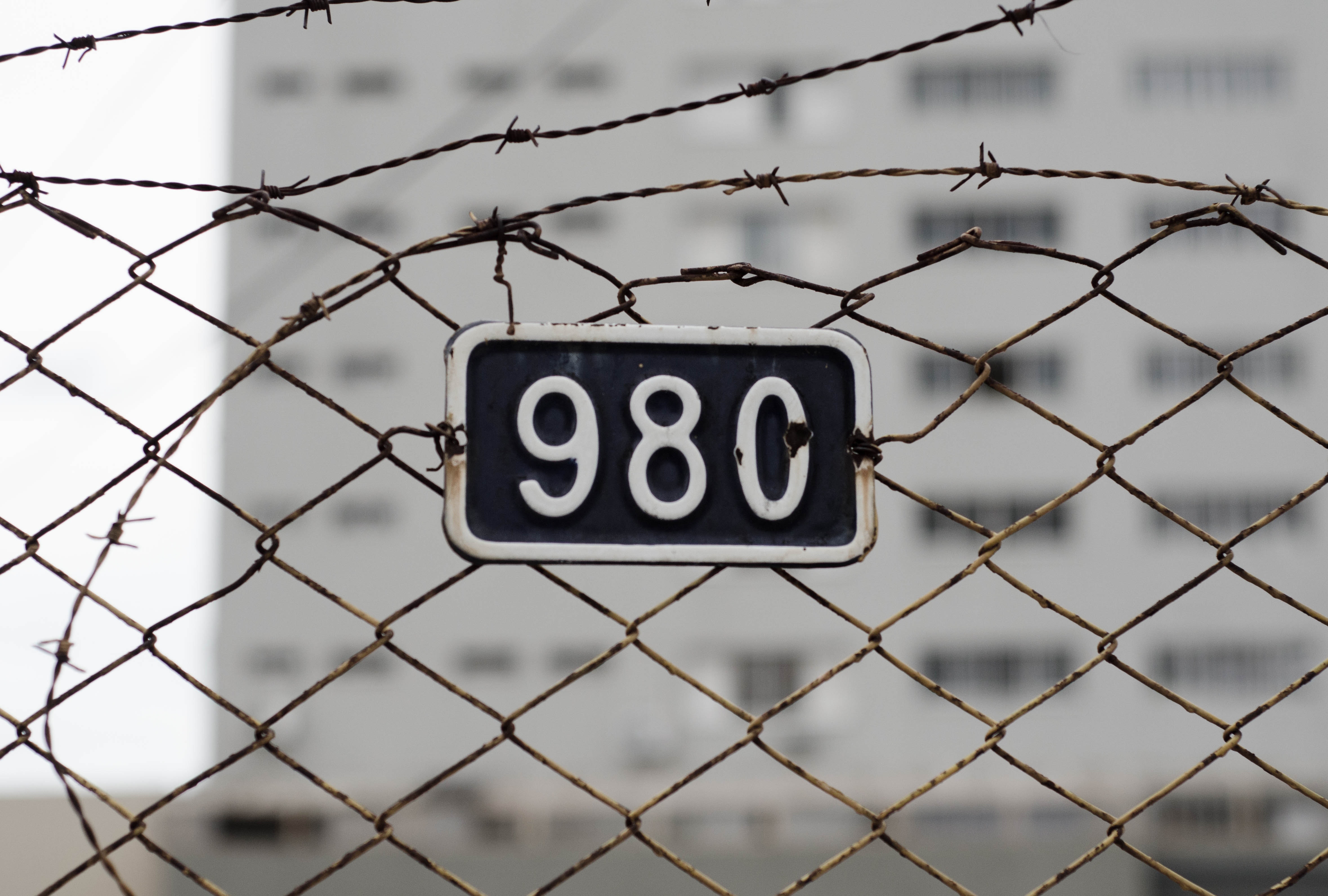 miscellaneous, miscellanea, grid, fence, figure, numeral, barbed wire Free Stock Photo