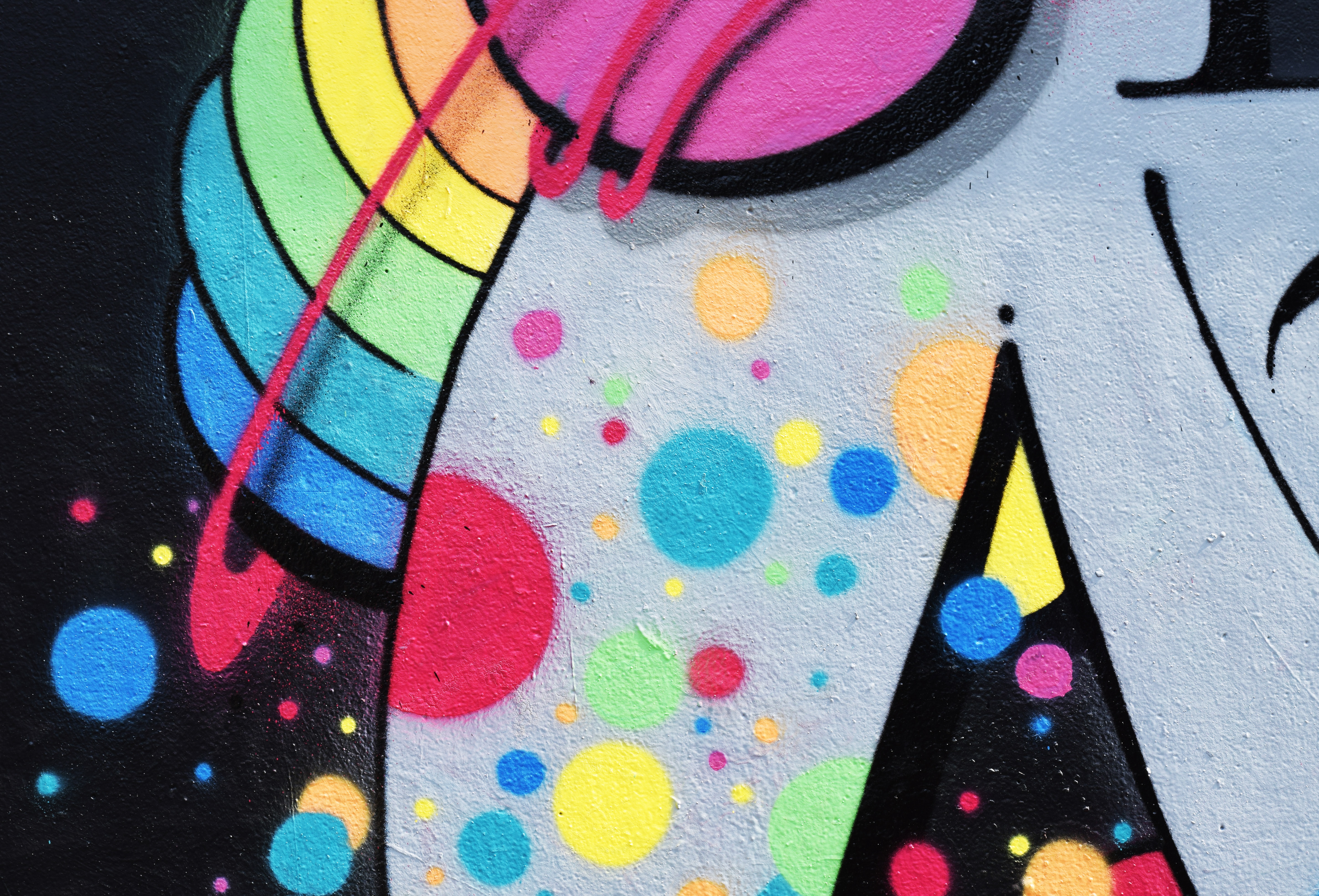 Скачать картинку Стена, Краска, Разноцветный, Текстуры, Граффити в телефон бесплатно.