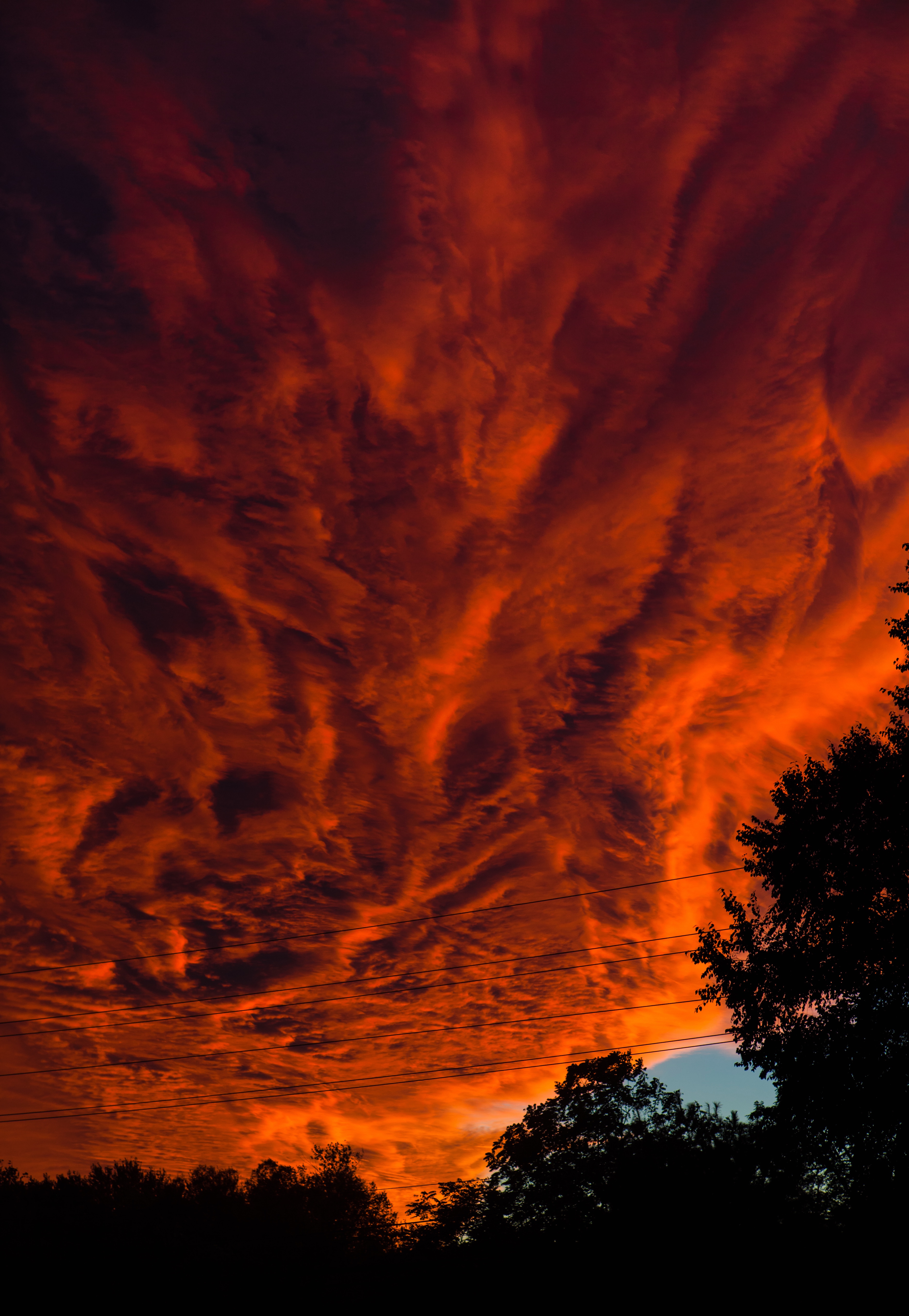 dark, nature, sunset, clouds, porous Phone Background