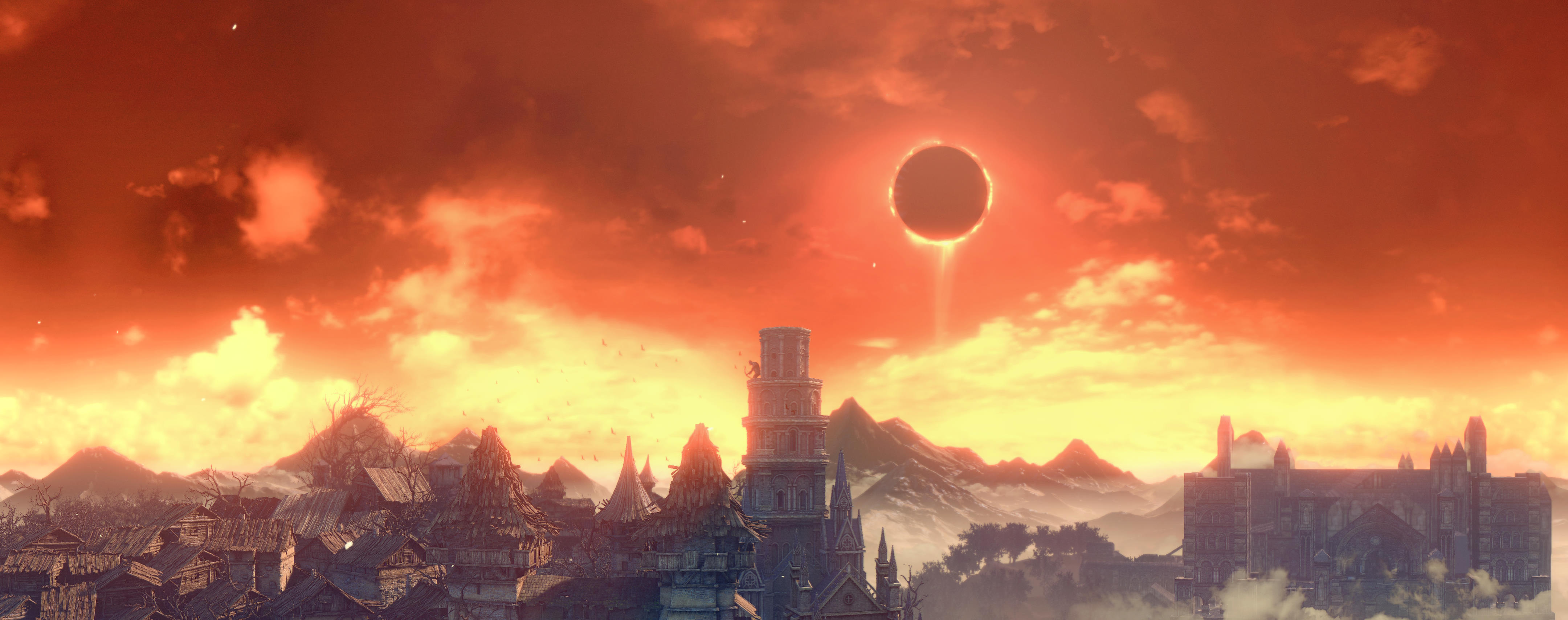 wallpapers video game, dark souls iii, eclipse, dark souls