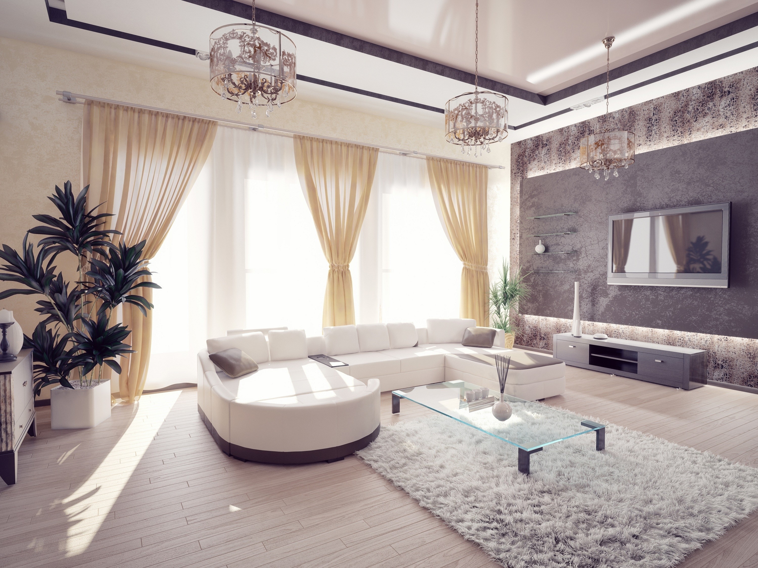 living room, interior, miscellanea, miscellaneous, design, style, sofa, furniture Aesthetic wallpaper