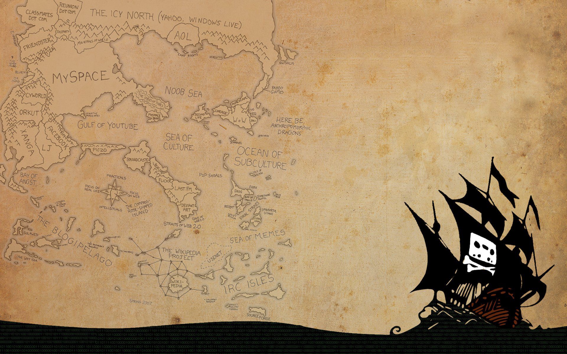 Download mobile wallpaper Pirate Bay, 2015, Logo, Art, Logotype for free.