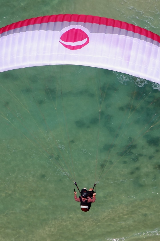 Mobile wallpaper sports, paragliding
