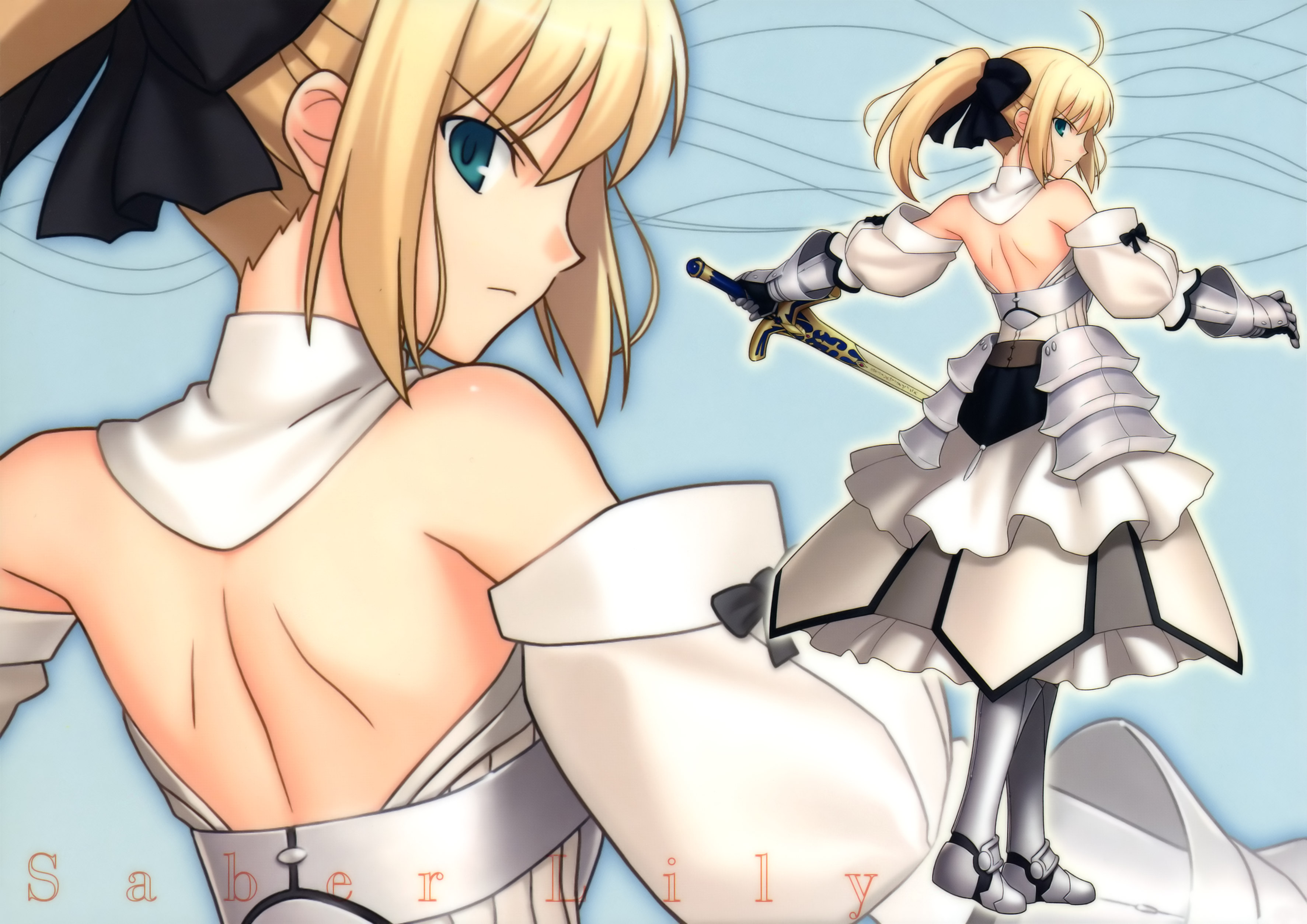 anime, fate/stay night, saber lily, fate series iphone wallpaper