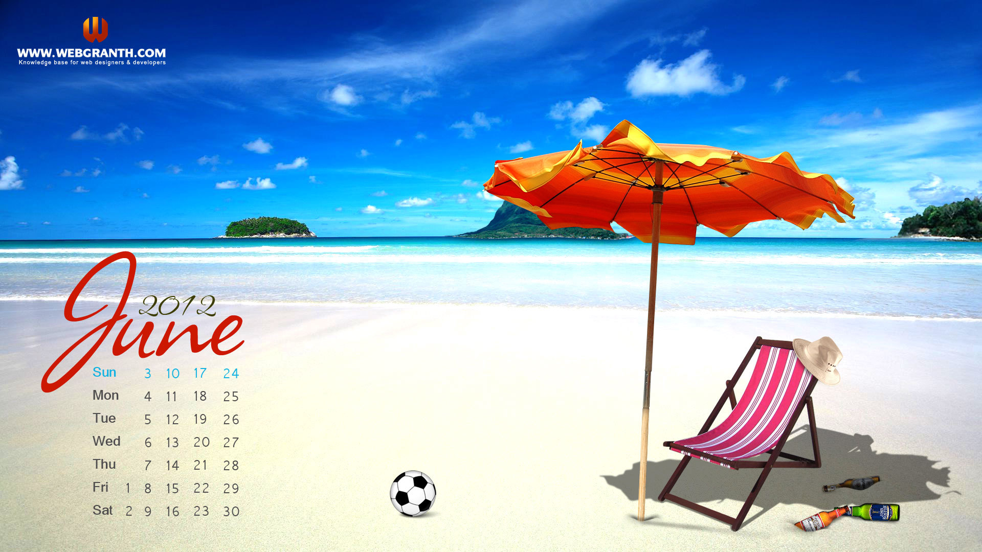 Download mobile wallpaper Landscape, Sea, Summer, Beach for free.