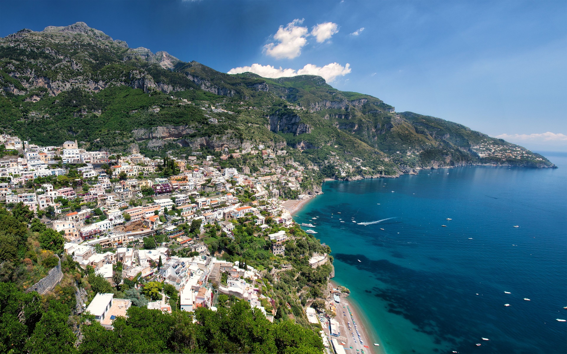 man made, positano, amalfi, coast, coastline, italy, village, towns